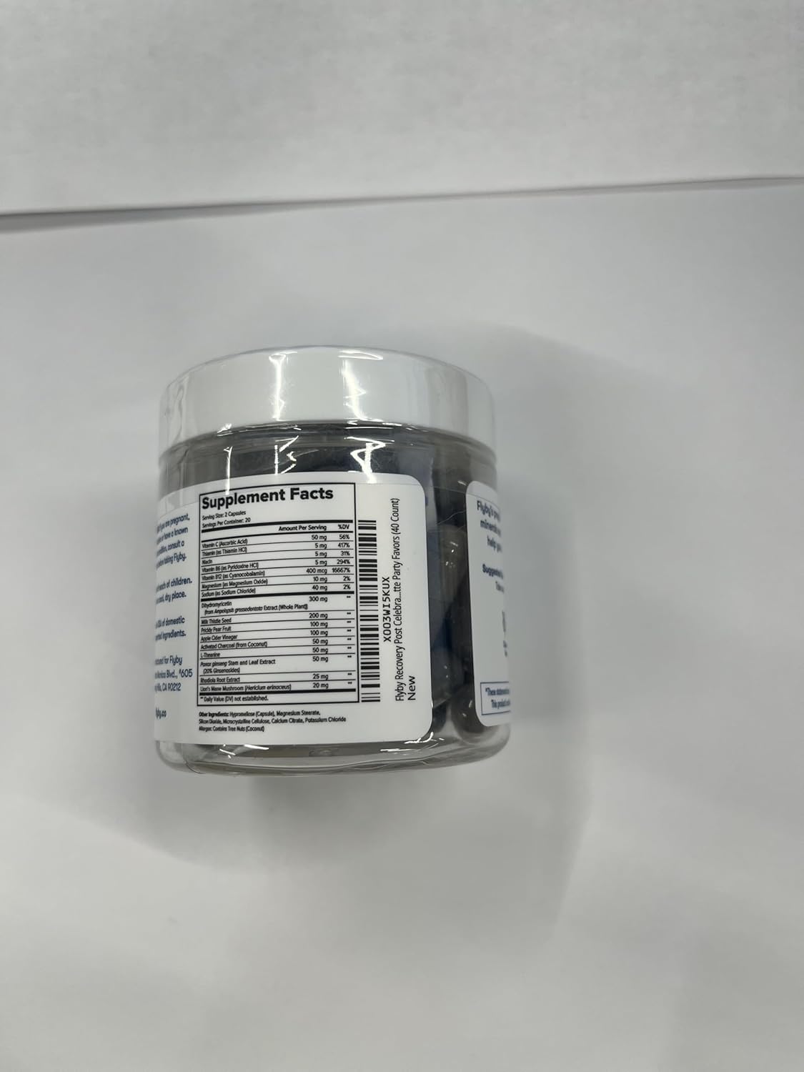 Hangover Recovery Supplement with Milk Thistle, Vitamin C, Activated Charcoal, and Apple Cider Vinegar - Pre & Post Drinking Formula (40 Count)