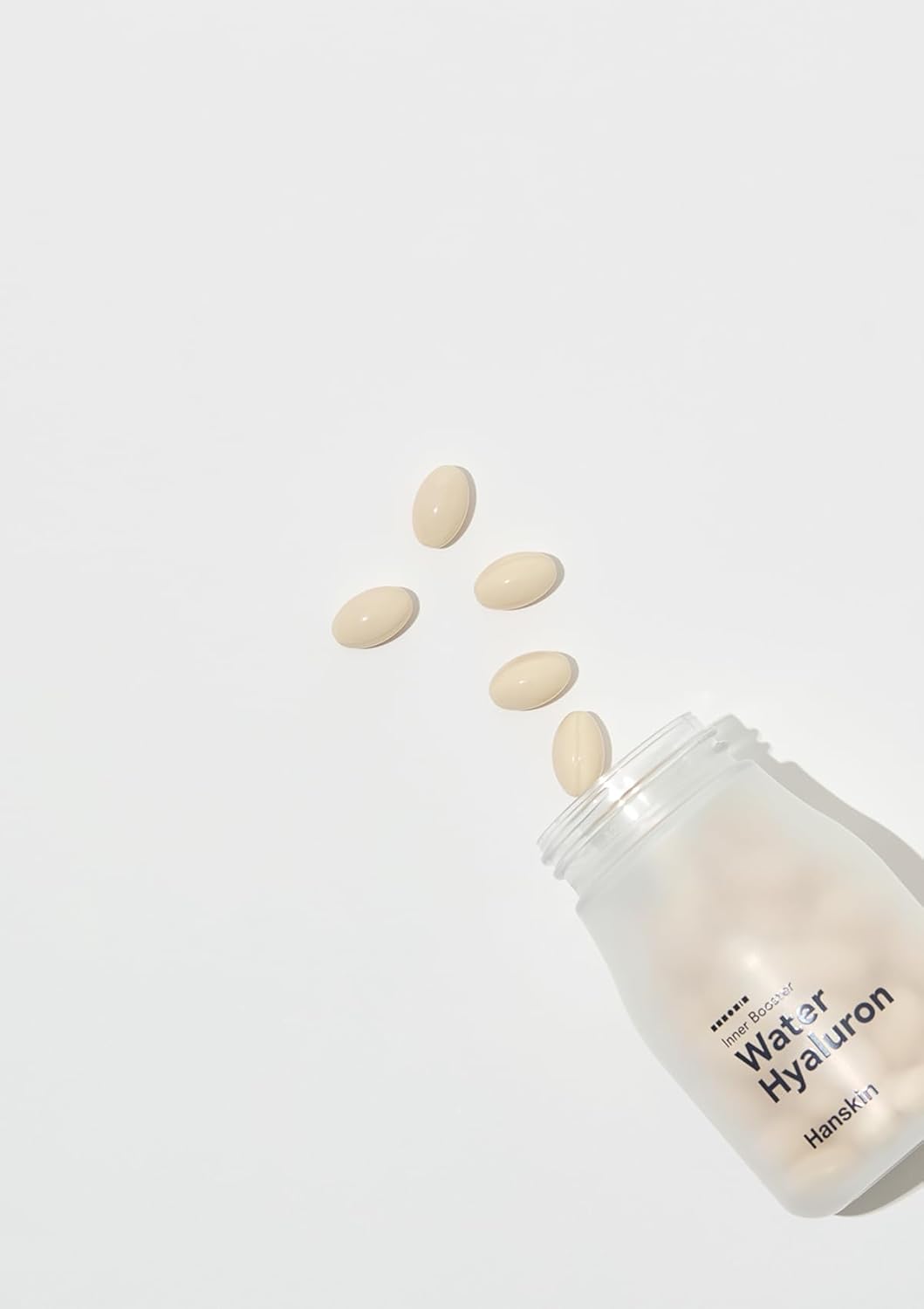 Hanskin Hyaluronic Acid & Collagen Supplements with L-Cysteine, Biotin, Vitamin C | 60 Capsules for Skin, Hair, Nails & Joints