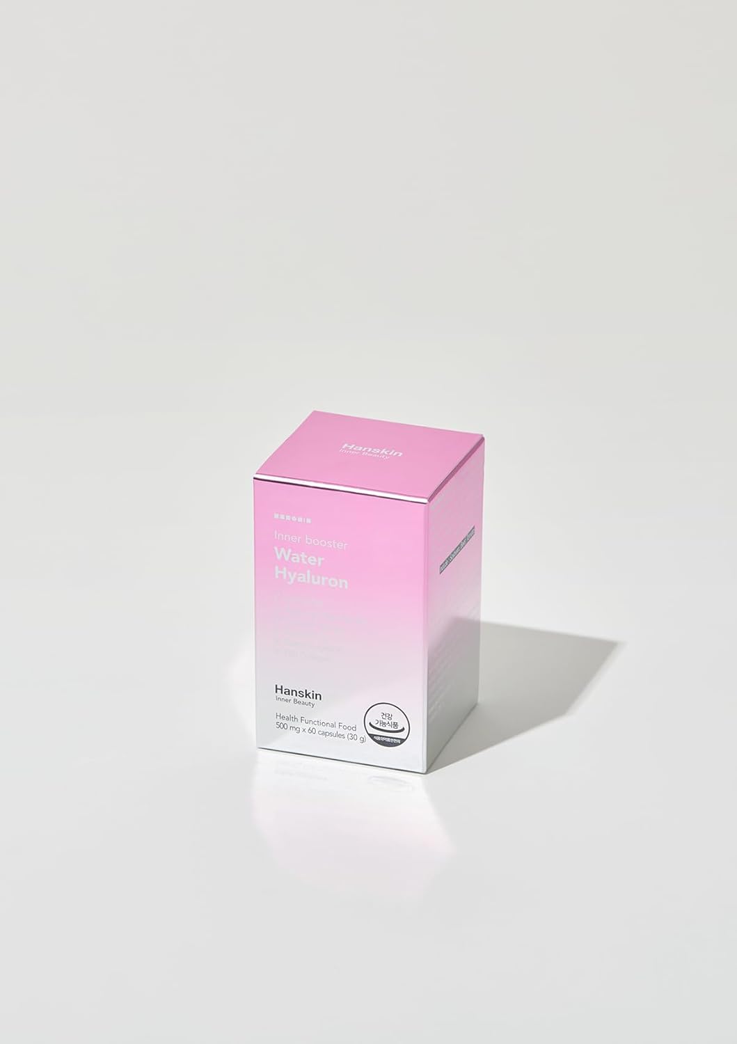 Hanskin Hyaluronic Acid & Collagen Supplements with L-Cysteine, Biotin, Vitamin C | 60 Capsules for Skin, Hair, Nails & Joints