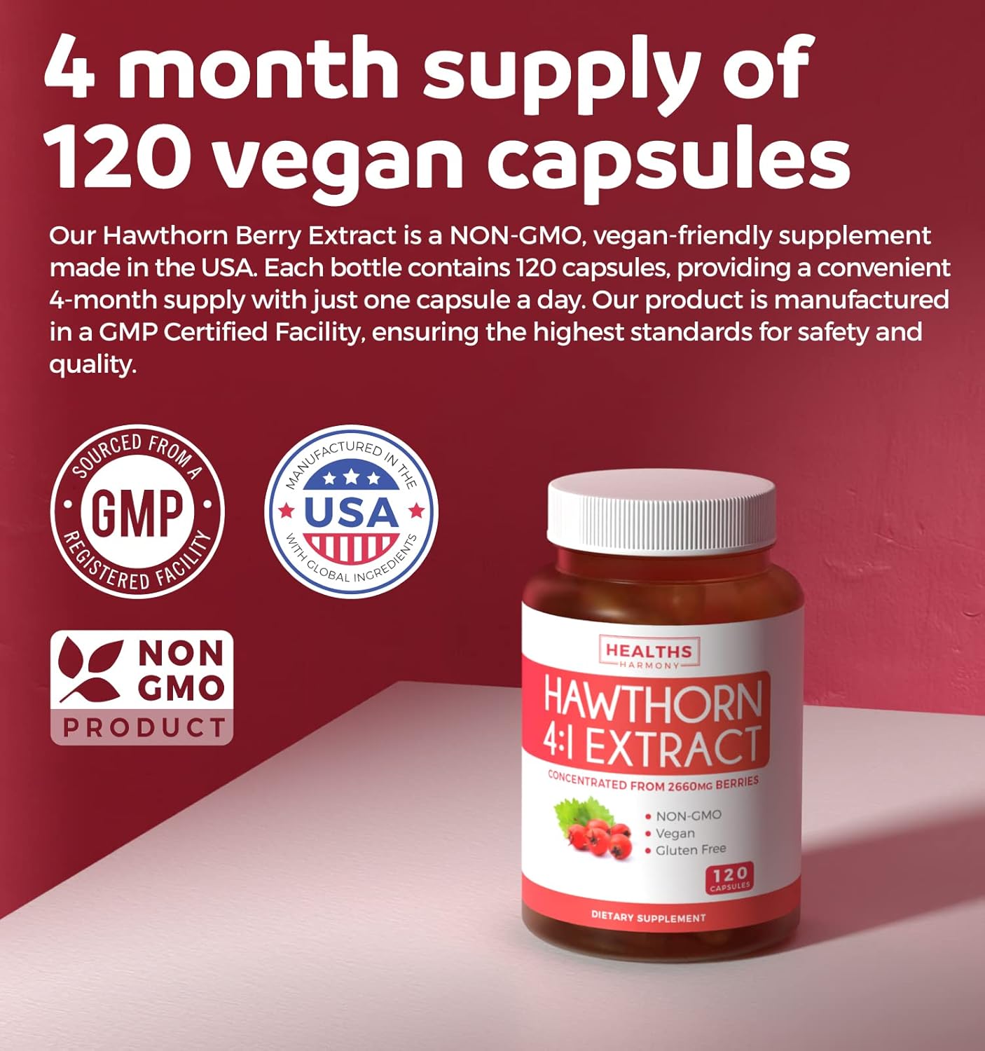 Happy Heart Pack: High Strength Hawthorn Berry Extract & Organic Beetroot Powder - Save $4 (12% Off)