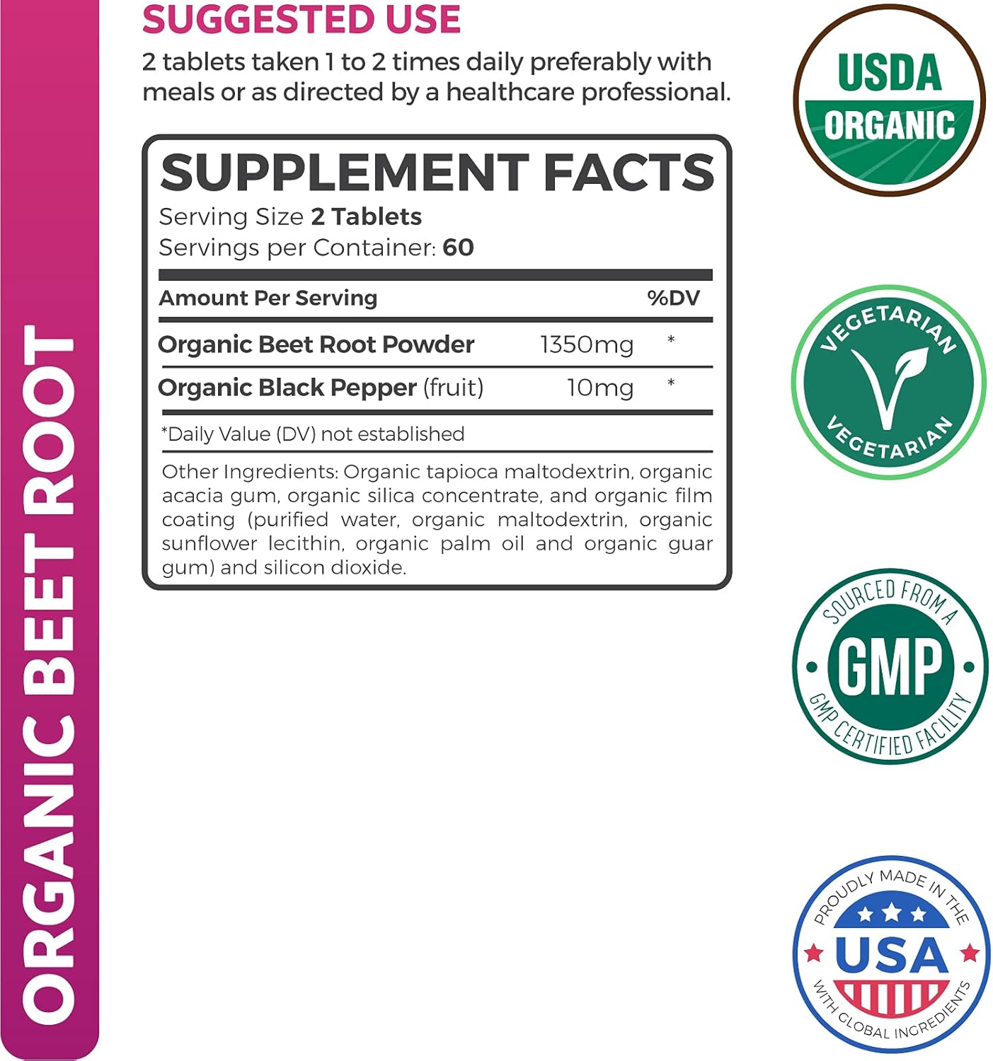 Happy Heart Pack: High Strength Hawthorn Berry Extract & Organic Beetroot Powder - Save $4 (12% Off)