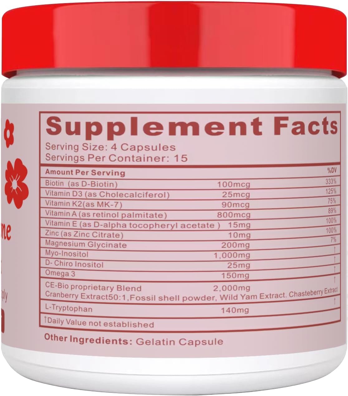 Happy Hormones & PCOS Support - Inositol Multivitamin with Myo-Inositol, Magnesium, D-Chiro Inositol, Omega 3, Vitamin D3, Zinc - 60 Capsules for Women's Health & Hormone Balance