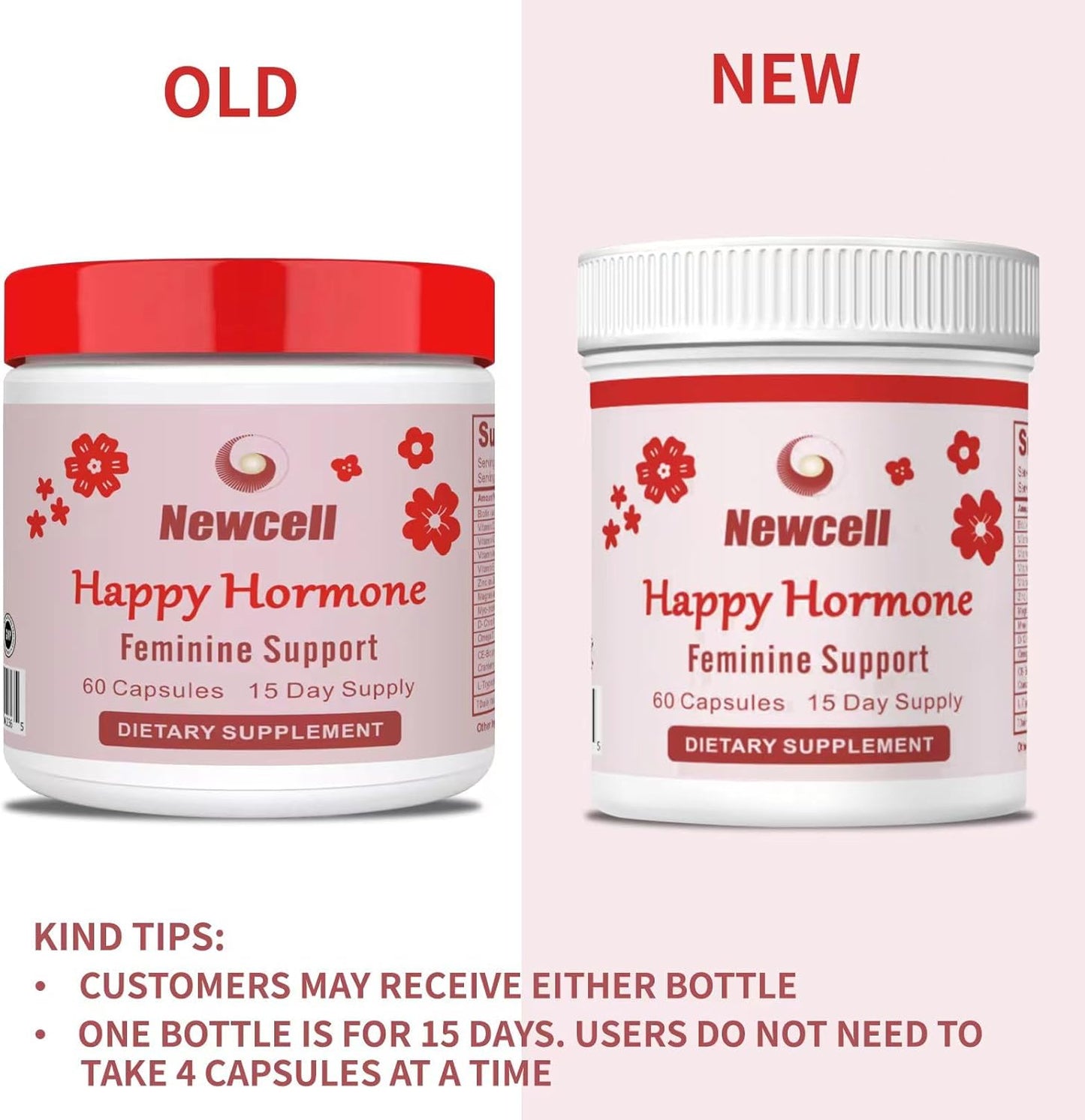 Happy Hormones & PCOS Support - Inositol Multivitamin with Myo-Inositol, Magnesium, D-Chiro Inositol, Omega 3, Vitamin D3, Zinc - 60 Capsules for Women's Health & Hormone Balance