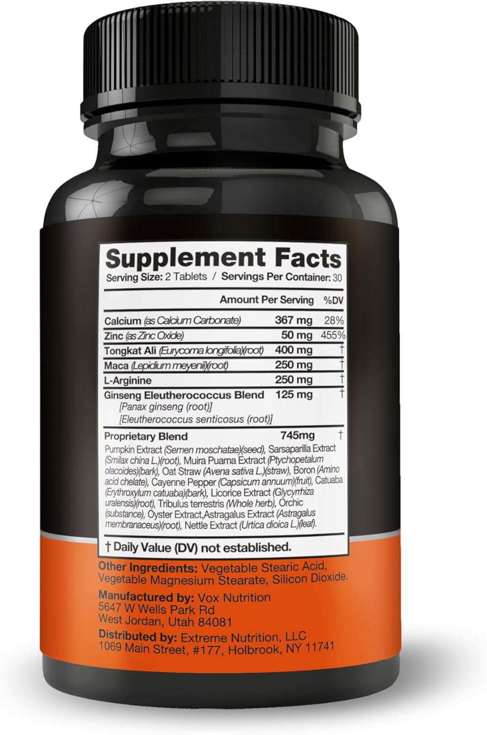 Hard Fox Enlargement Pills for Men - #1 Ultimate Performance Booster - 3" Size Gain in 60 Days - Enhance Drive, Strength, Size, Endurance - 60 Count