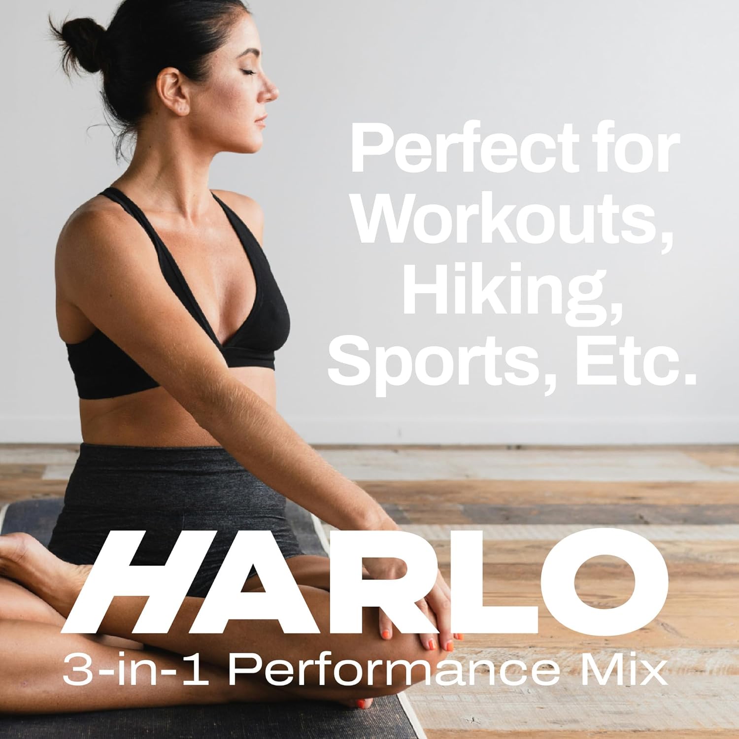 Harlo Orange Salt Electrolyte Drink Mix with Bovine Collagen & Creatine - Sugar Free Energy Drink for Pre and Post Workout Recovery