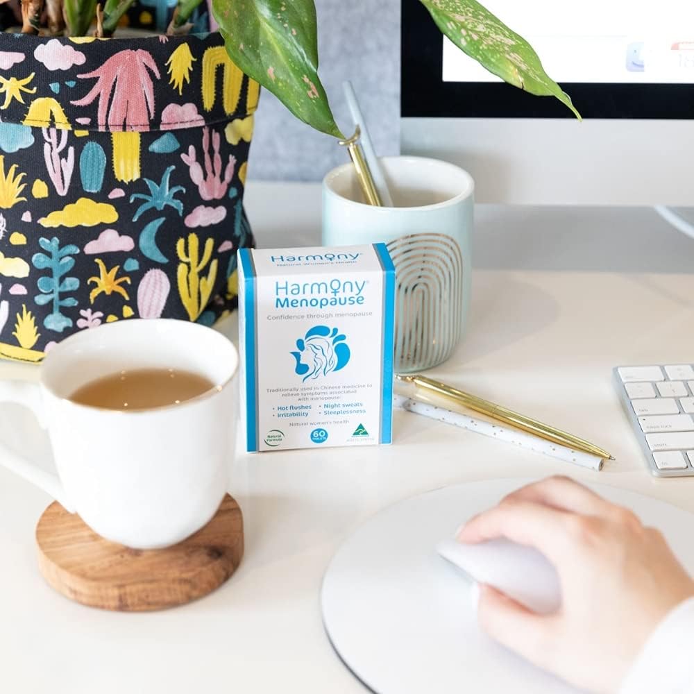 Harmony Menopause Supplements for Women - Natural Support for Hot Flashes & Irritability, 120 Tablets