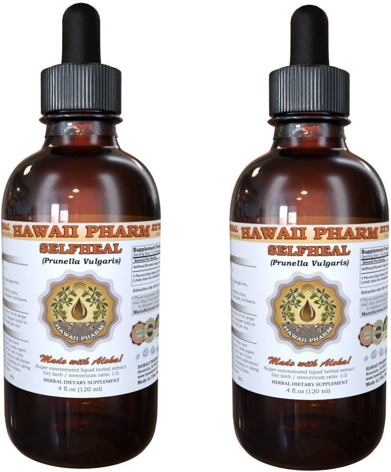 Hawaii Pharm Selfheal Liquid Extract - Prunella Vulgaris - 8 fl.oz - Herbal Supplement