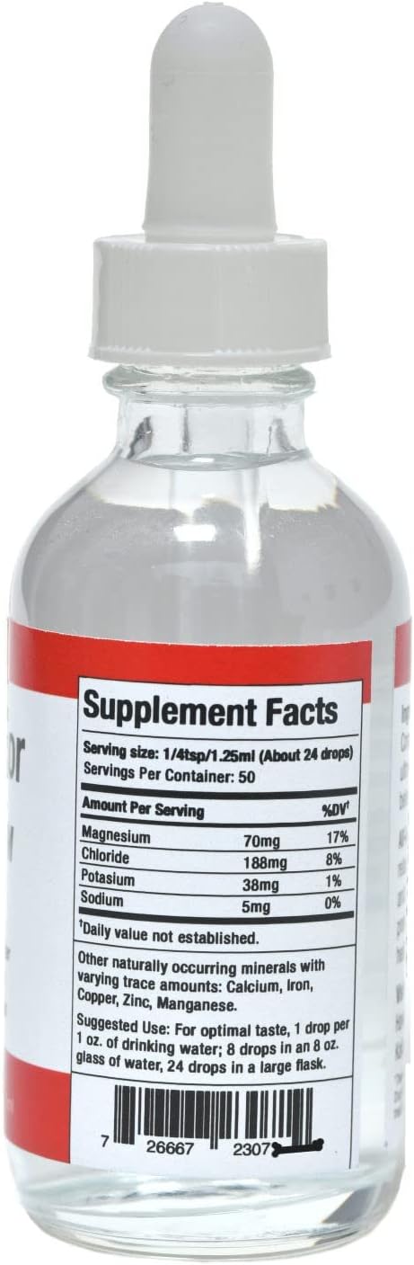 Hawaiian AstaFactor Magnesium Drops with Trace Minerals - Liquid Supplement for Brain, Mood, Muscle, Nerve, & Heart Health - 2 Fl. Oz.