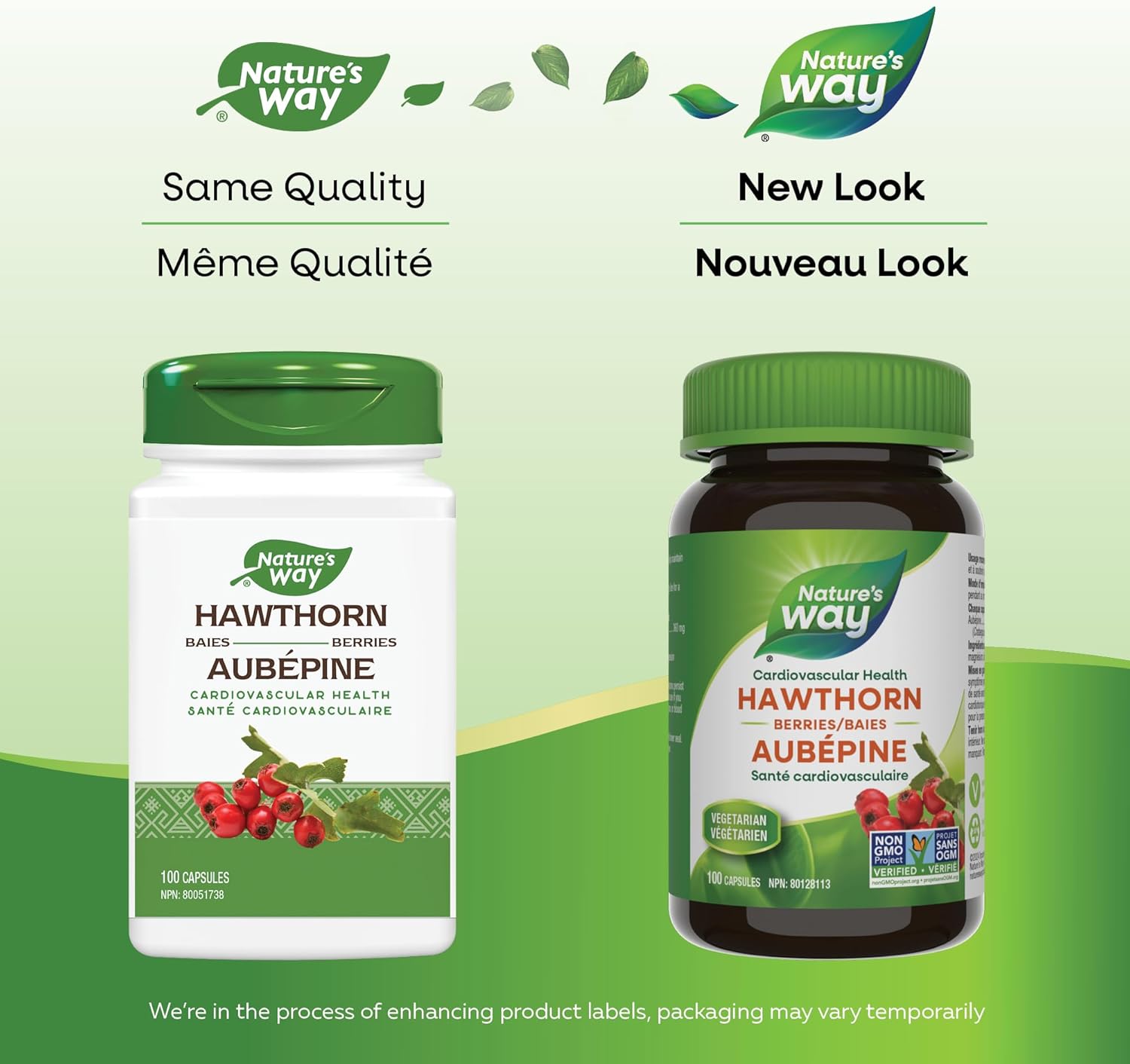 Hawthorn Berries by Nature's Way - 100 Vegetarian Capsules for Cardiovascular Health