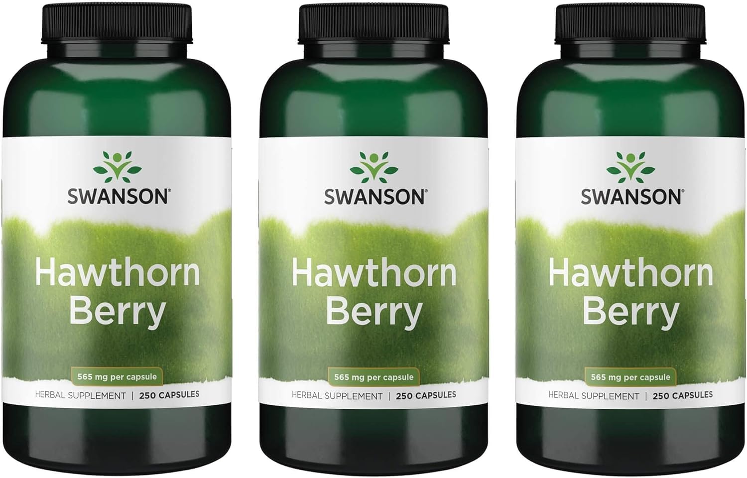 Hawthorn Berry Capsules - Antioxidant Support for Circulation (750 Capsules Total)
