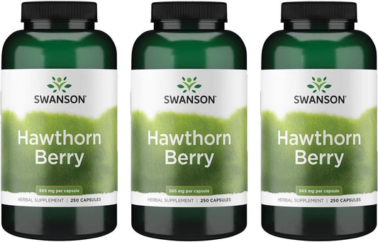 Hawthorn Berry Capsules - Antioxidant Support for Circulation (750 Capsules Total)