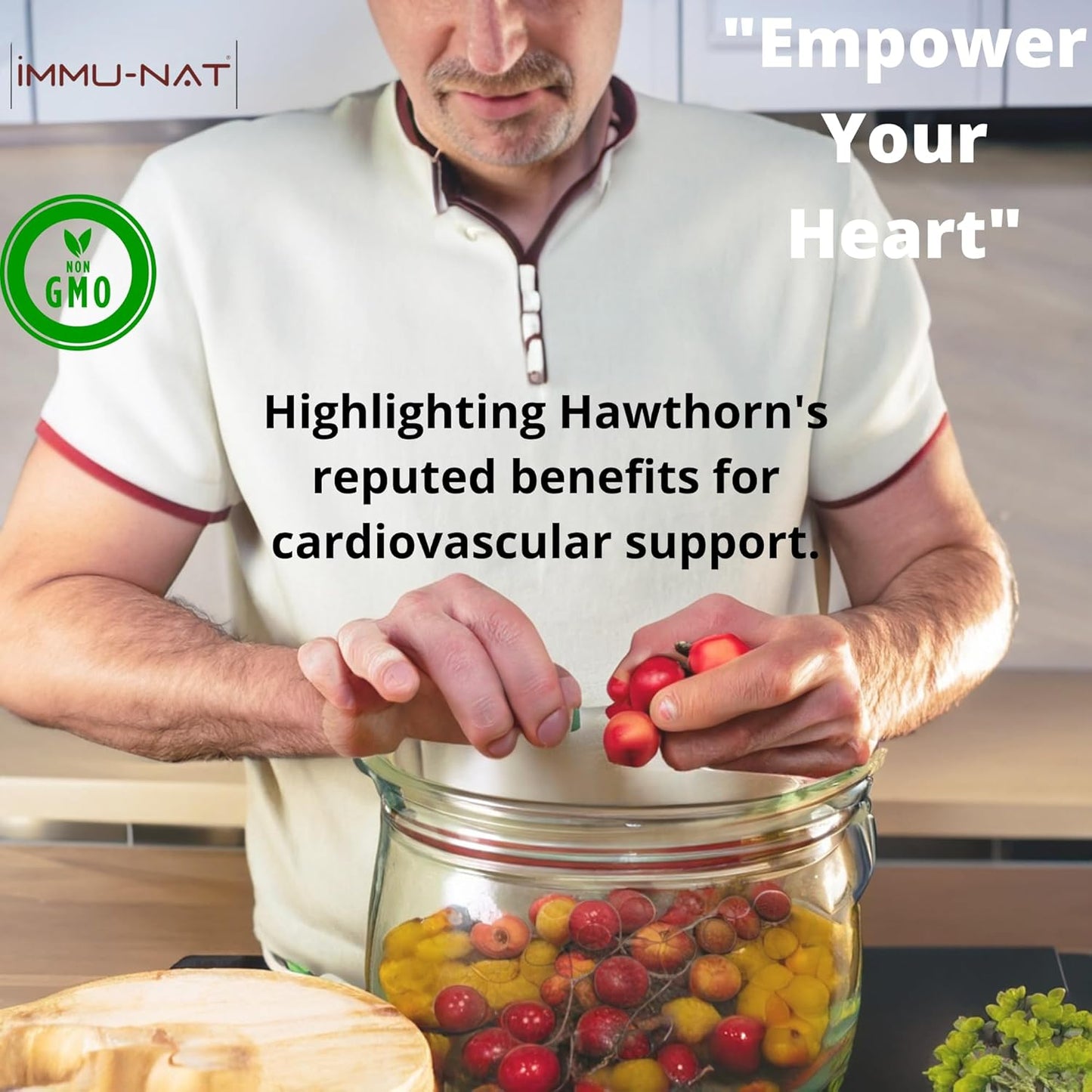 Hawthorn Berry Liquid Supplement for Cardiovascular Health (8.5oz) - Immune Support Formula for Blood Pressure