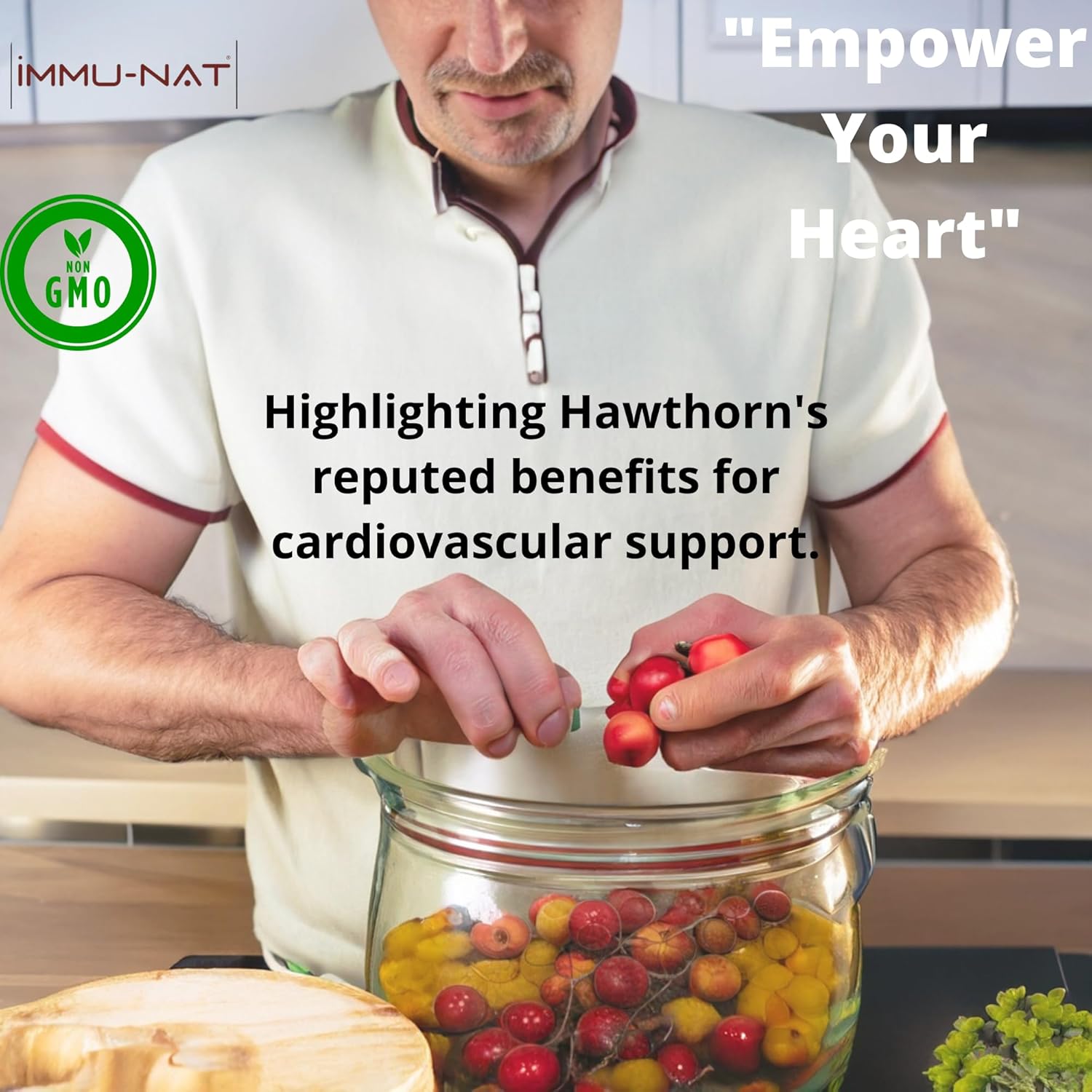 Hawthorn Berry Liquid Supplement for Cardiovascular Health (8.5oz) - Immune Support Formula for Blood Pressure