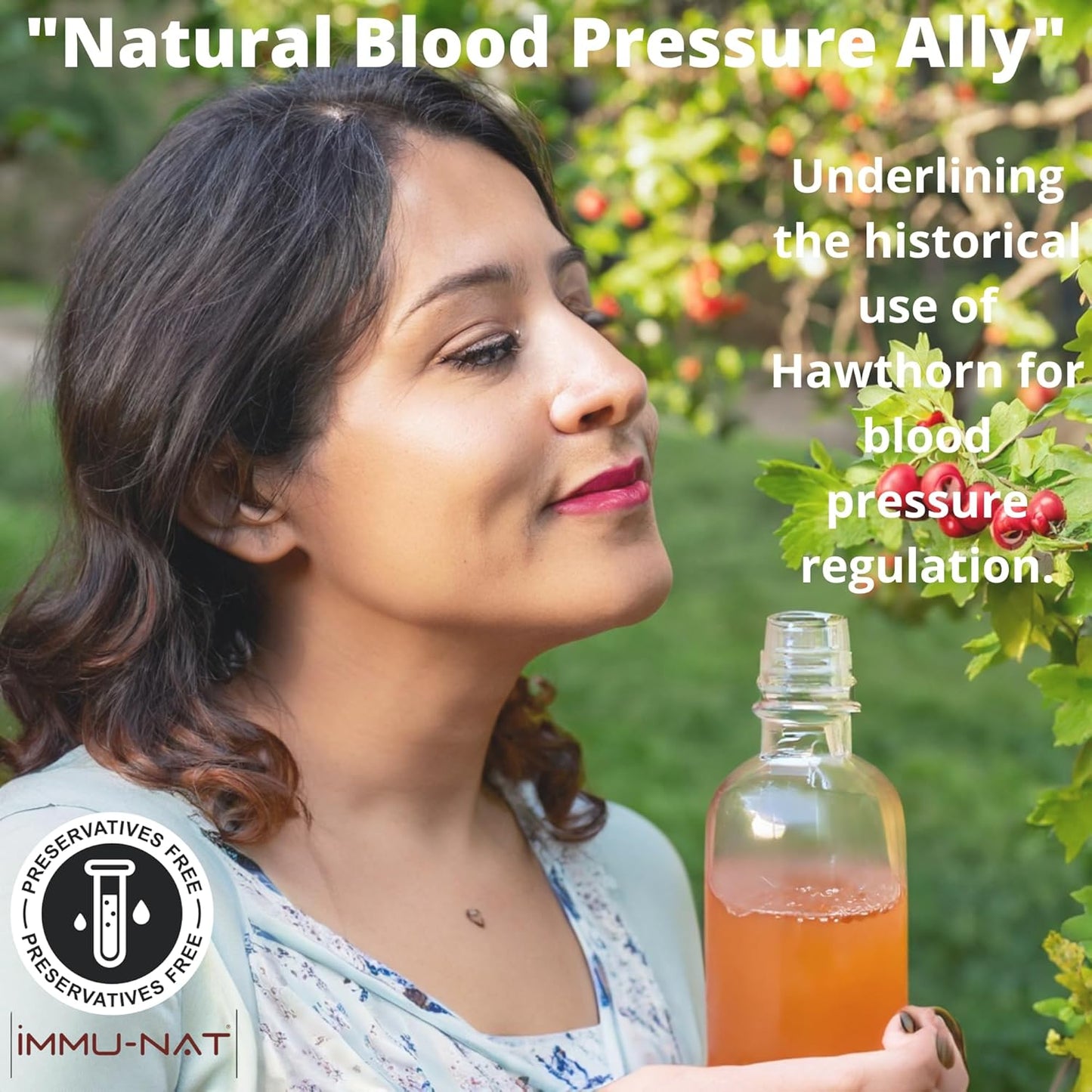 Hawthorn Berry Liquid Supplement for Cardiovascular Health (8.5oz) - Immune Support Formula for Blood Pressure