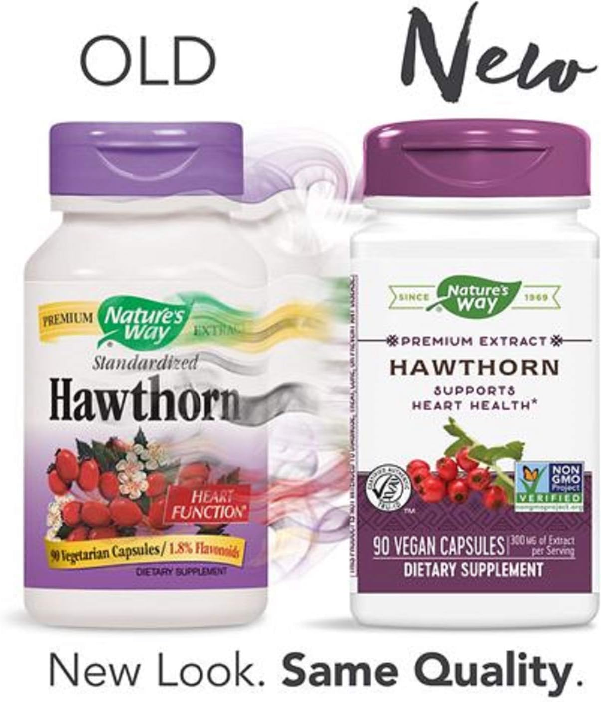 Hawthorn Standardized Extract Capsules - 90 Count by Nature's Way