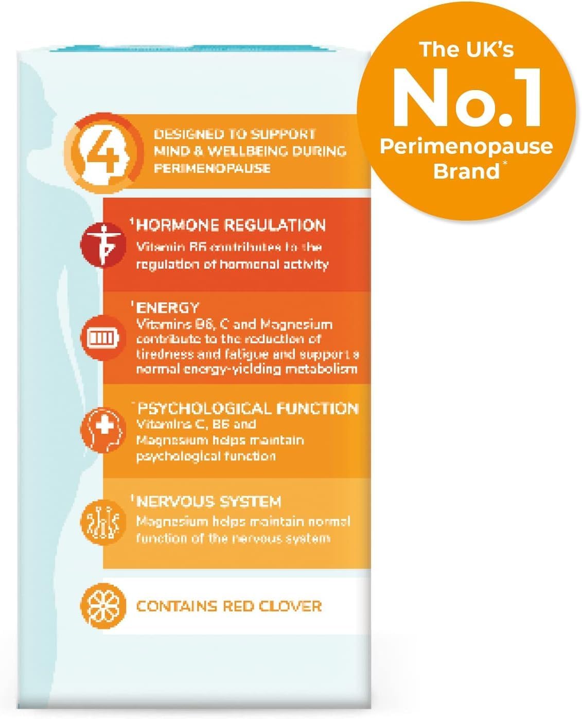 Health & Her Perimenopause Cognitive Function Support Supplement for Women - Mental Energy, Vitamins, Gluten-Free, Non-GMO, Vegan (30 Count)