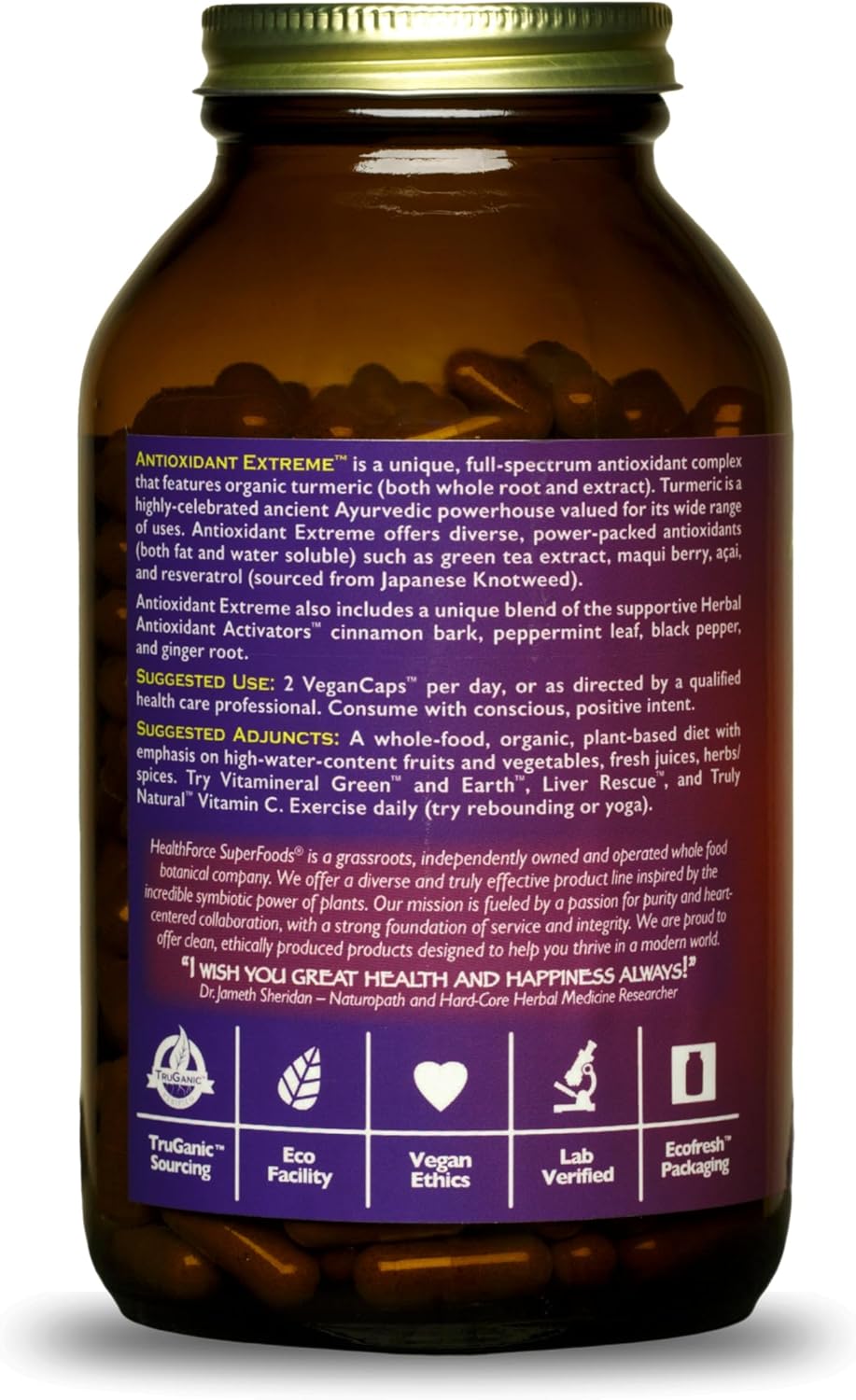 HealthForce SuperFoods Digestion Enhancement Enzymes - 360 Vegan Capsules