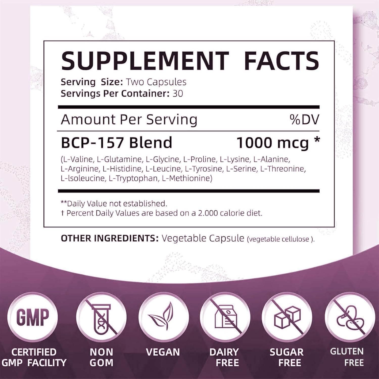 Healthletic BP-C 157 Capsules - Protective Compound for Workout Recovery - Non-GMO, Gluten Free - 60 Capsules