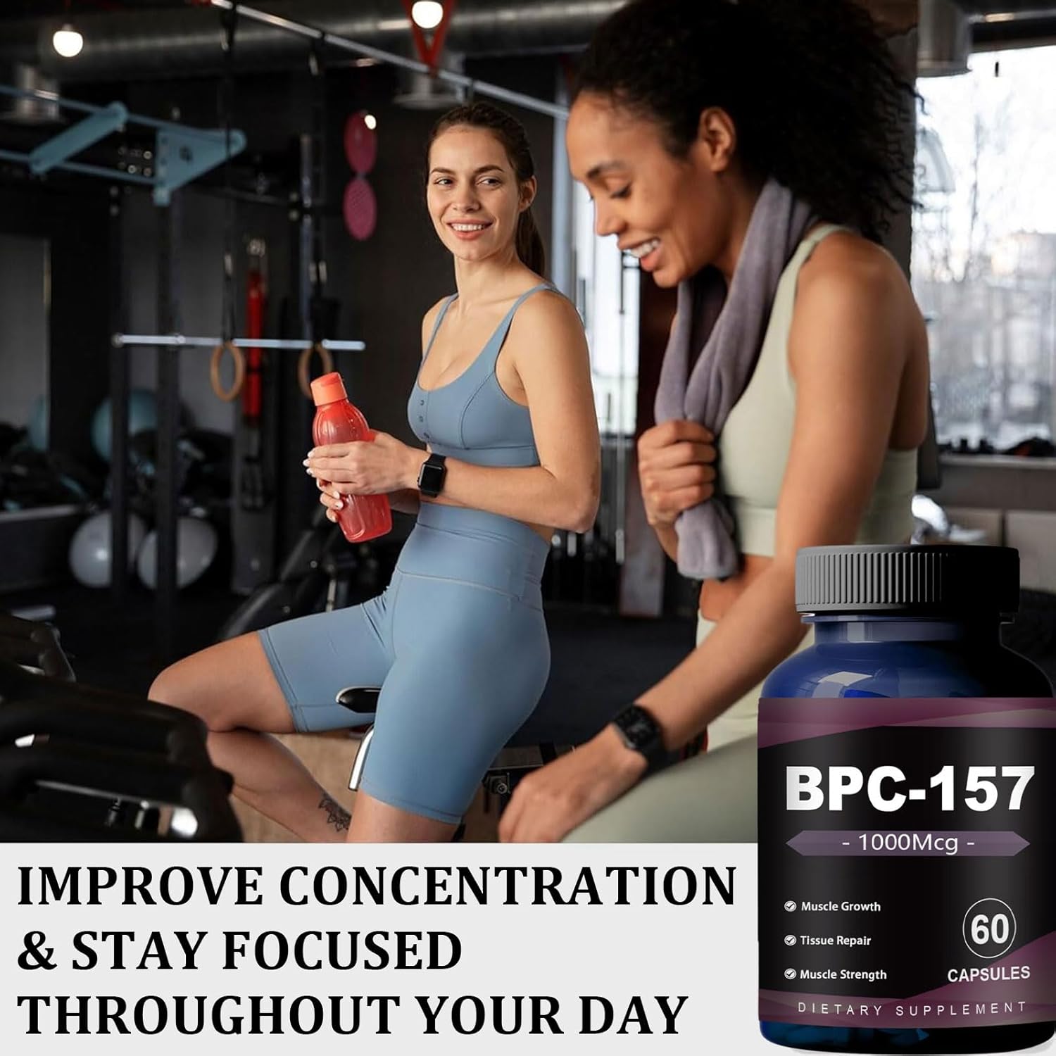Healthletic BP-C 157 Capsules - Protective Compound for Workout Recovery - Non-GMO, Gluten Free - 60 Capsules