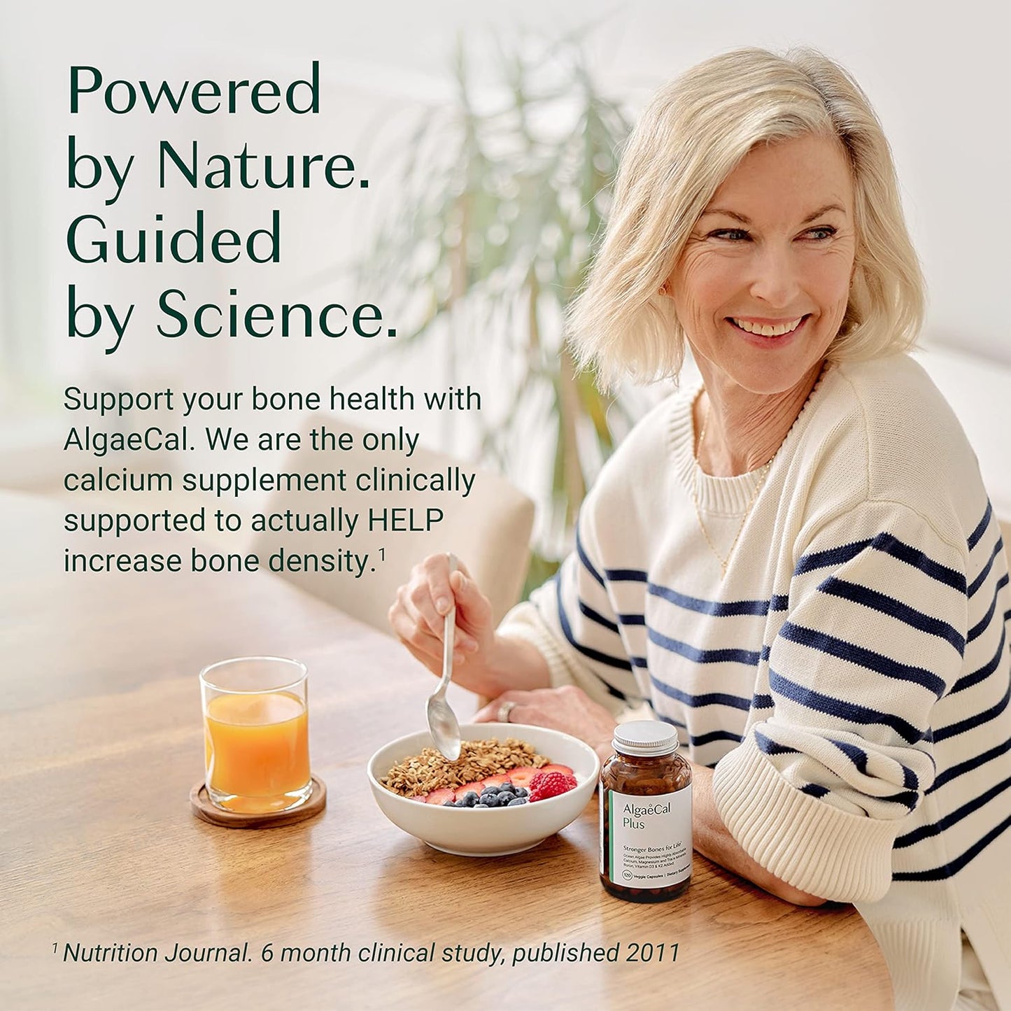 Healthy Bones Bundle: ALGAECAL Calcium Supplement with Vitamin D3 & K2, Magnesium, Book by Lara Pizzorno - Boost Bone Health, 1-Month Supply