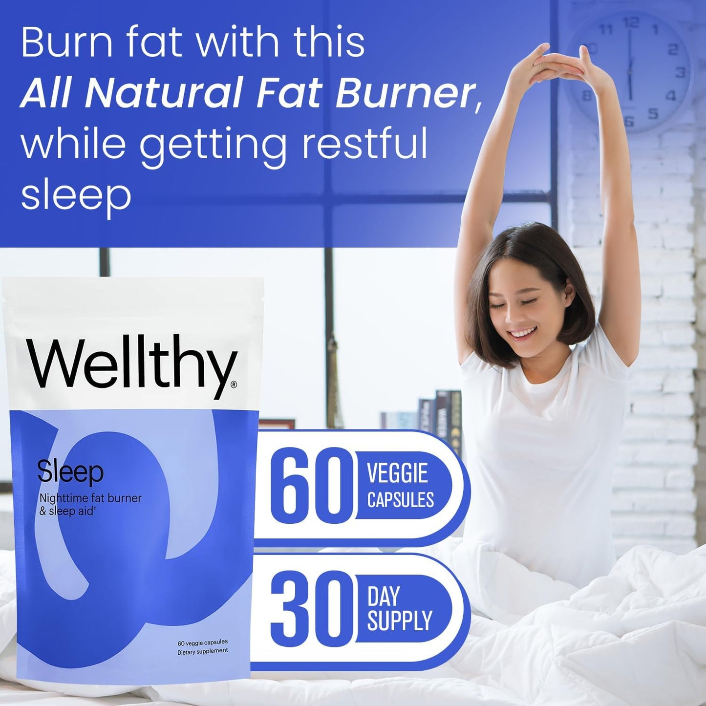 Healthy Skin, Hair, Nails & Sleep Support Bundle - Wellthy Daily Multivitamin & Night Time Slimming Formula