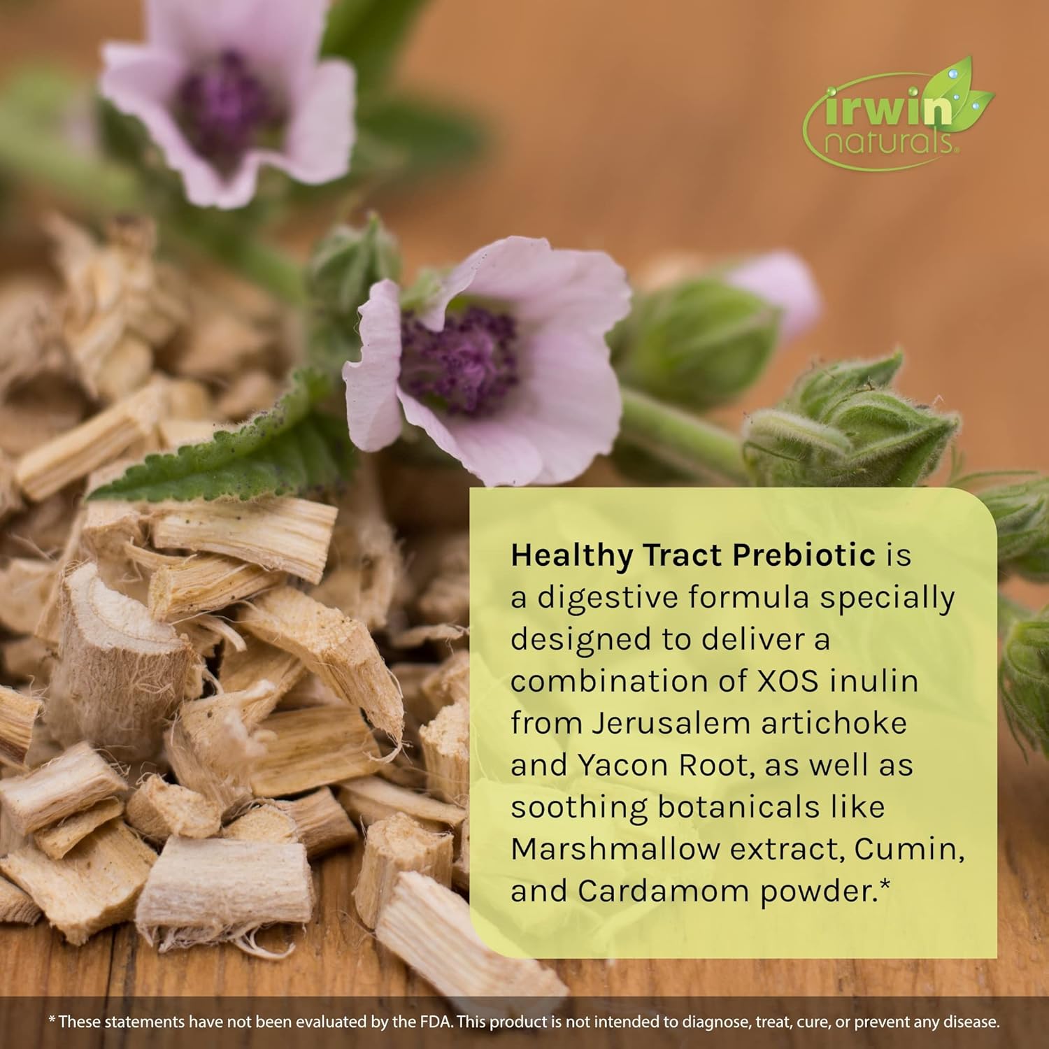 Healthy Tract Prebiotic by Irwin Naturals - Daily Digestive Health Support with Probiotic Boost - Promotes Healthy Bacteria Growth & Gut Balance - 60 Softgels