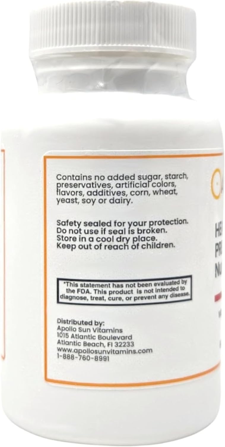 Heart and Blood Pressure Support Supplement with Hawthorn Extract, Niacin, and COQ10 - 60 Capsules