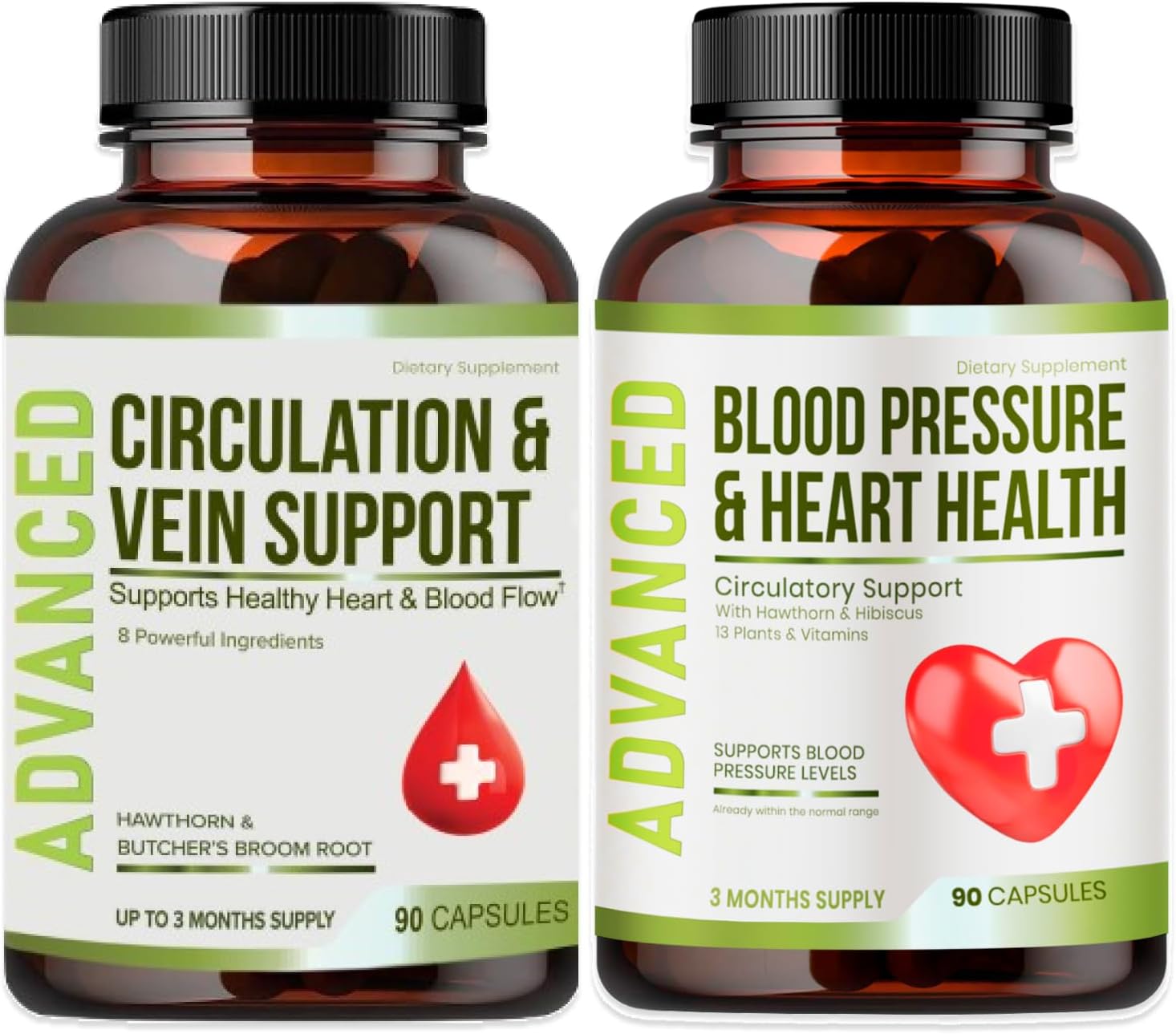 Heart Health & Blood Pressure Support Supplement - Promotes Healthy Circulation & Blood Pressure Levels