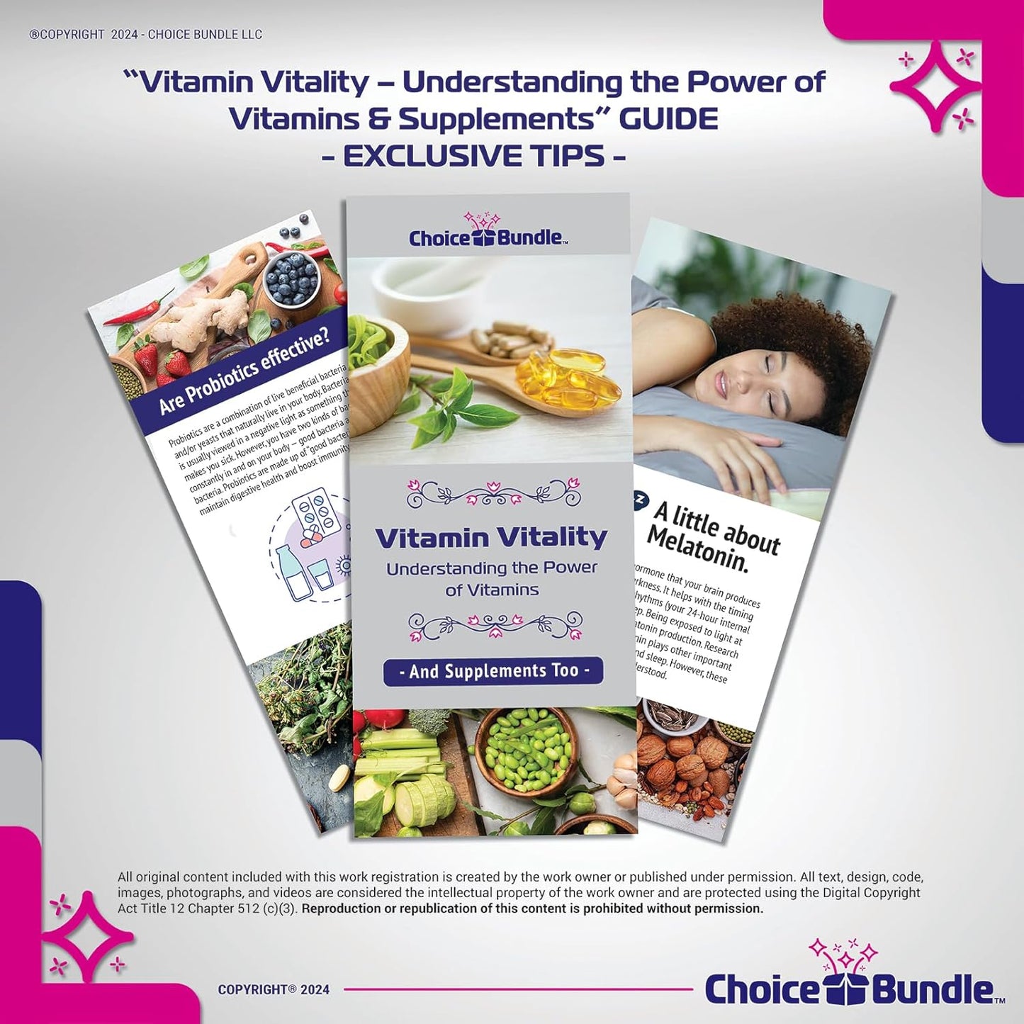 Heart Health Bundle: 3 Packs of Spring Valley Vitamin E Softgels (400 IU, 100 CT) + "Vitamin Vitality" Guide & Pill Container