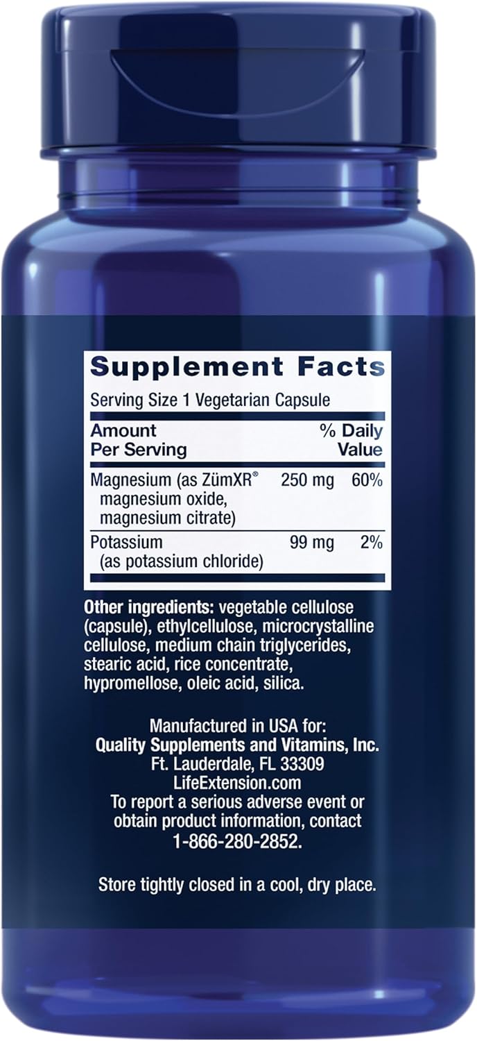 Heart Health Supplement: Potassium & Magnesium for Blood Pressure Support - 60 Capsules, Non-GMO, Vegetarian & Gluten-Free