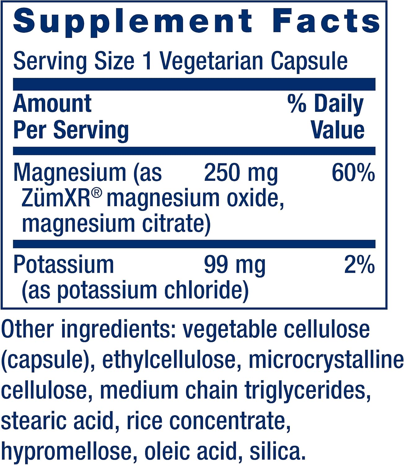 Heart Health Supplement: Potassium & Magnesium for Blood Pressure Support - 60 Capsules, Non-GMO, Vegetarian & Gluten-Free