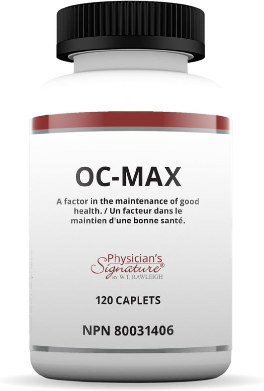 Heart Health Supplement: Rawleigh OC-MAX Caplets with Plant Sterols, Royal Jelly, and Serrazimes - 120 Count