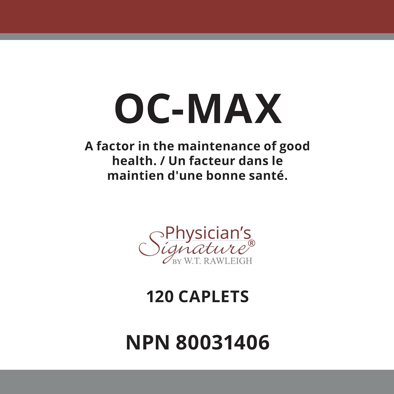 Heart Health Supplement: Rawleigh OC-MAX Caplets with Plant Sterols, Royal Jelly, and Serrazimes - 120 Count