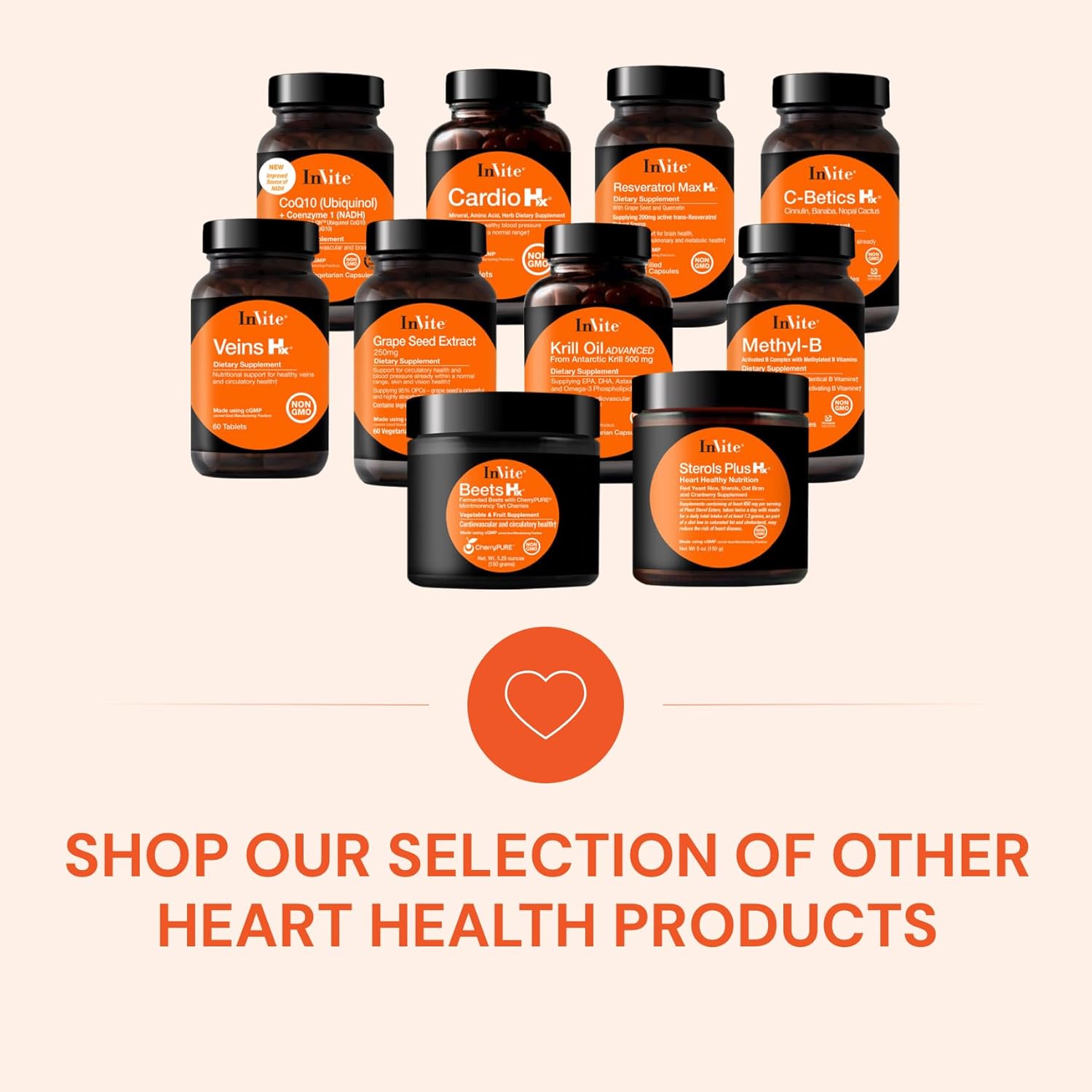 Heart Health Support Supplement with Red Rice Yeast, Sterols, Oat Bran, and Cranberry Extract - 30 Servings