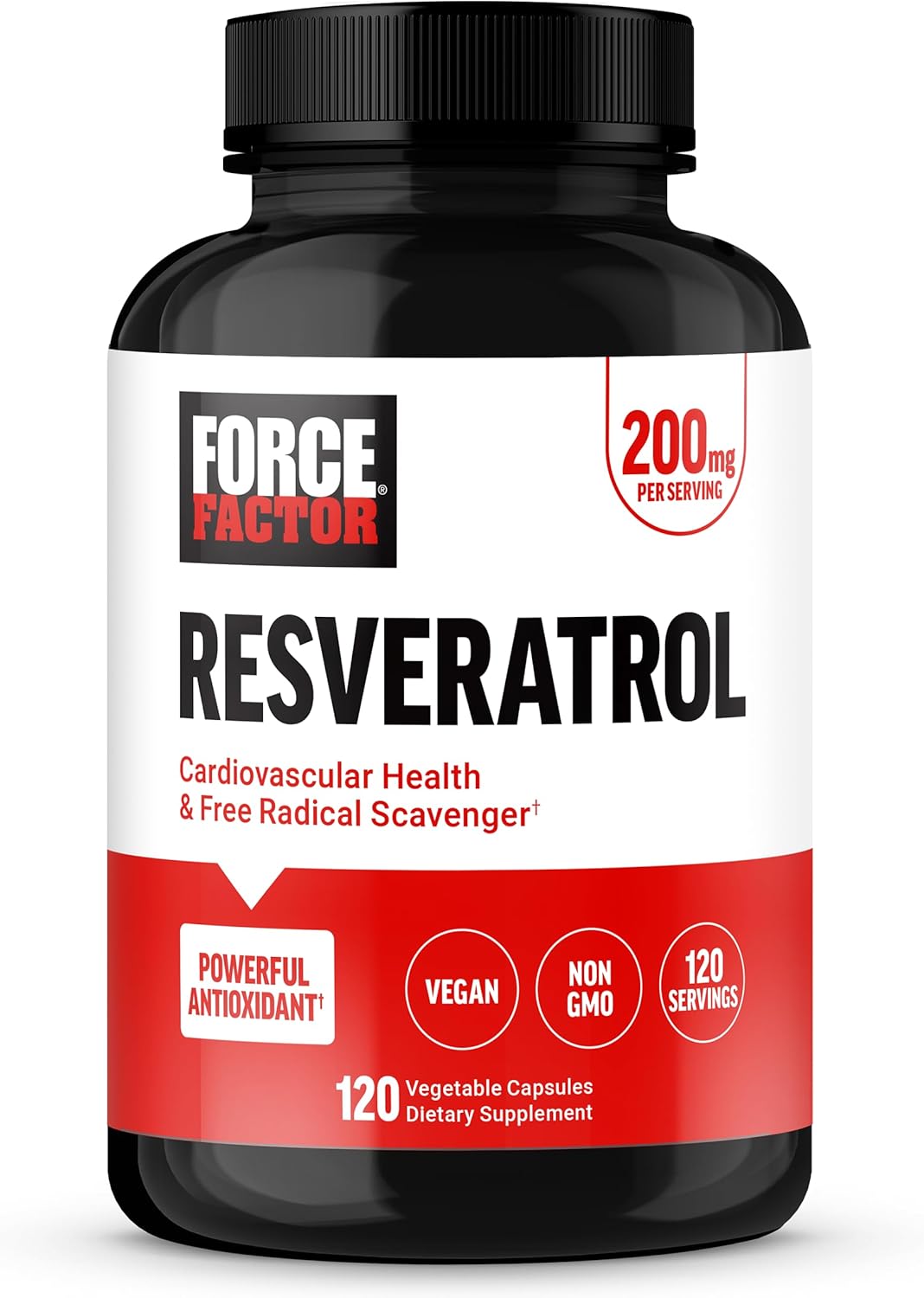 Heart Health Support: Vegan Resveratrol Supplement with Antioxidants, Free Radical Scavenger - 120 Capsules