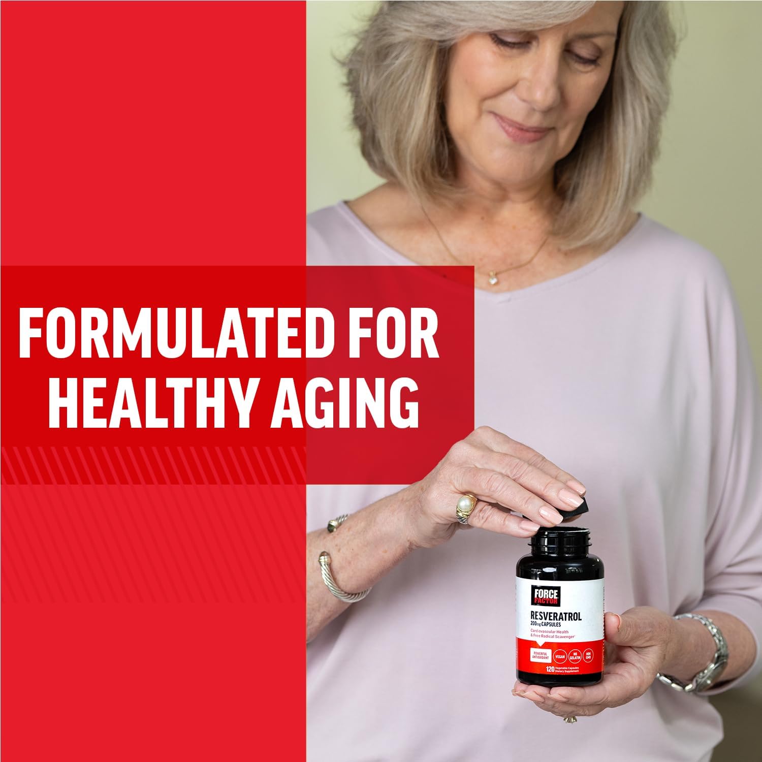 Heart Health Support: Vegan Resveratrol Supplement with Antioxidants, Free Radical Scavenger - 120 Capsules