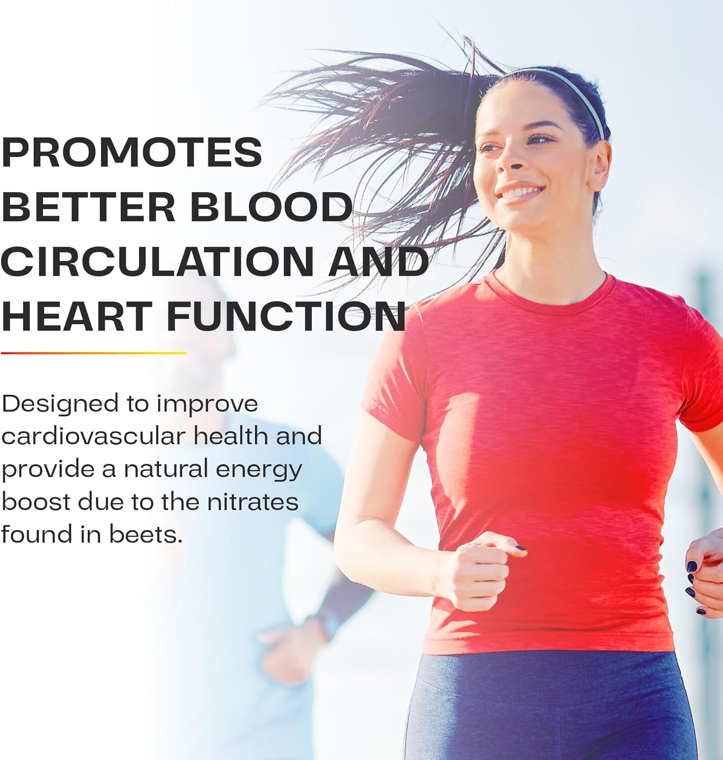 Heart Healthy Biofuel Beet Gummies - Natural Energy & Antioxidant Boost, Nitrate-Rich Formula, 60 Count, 2 Gummies/serv.