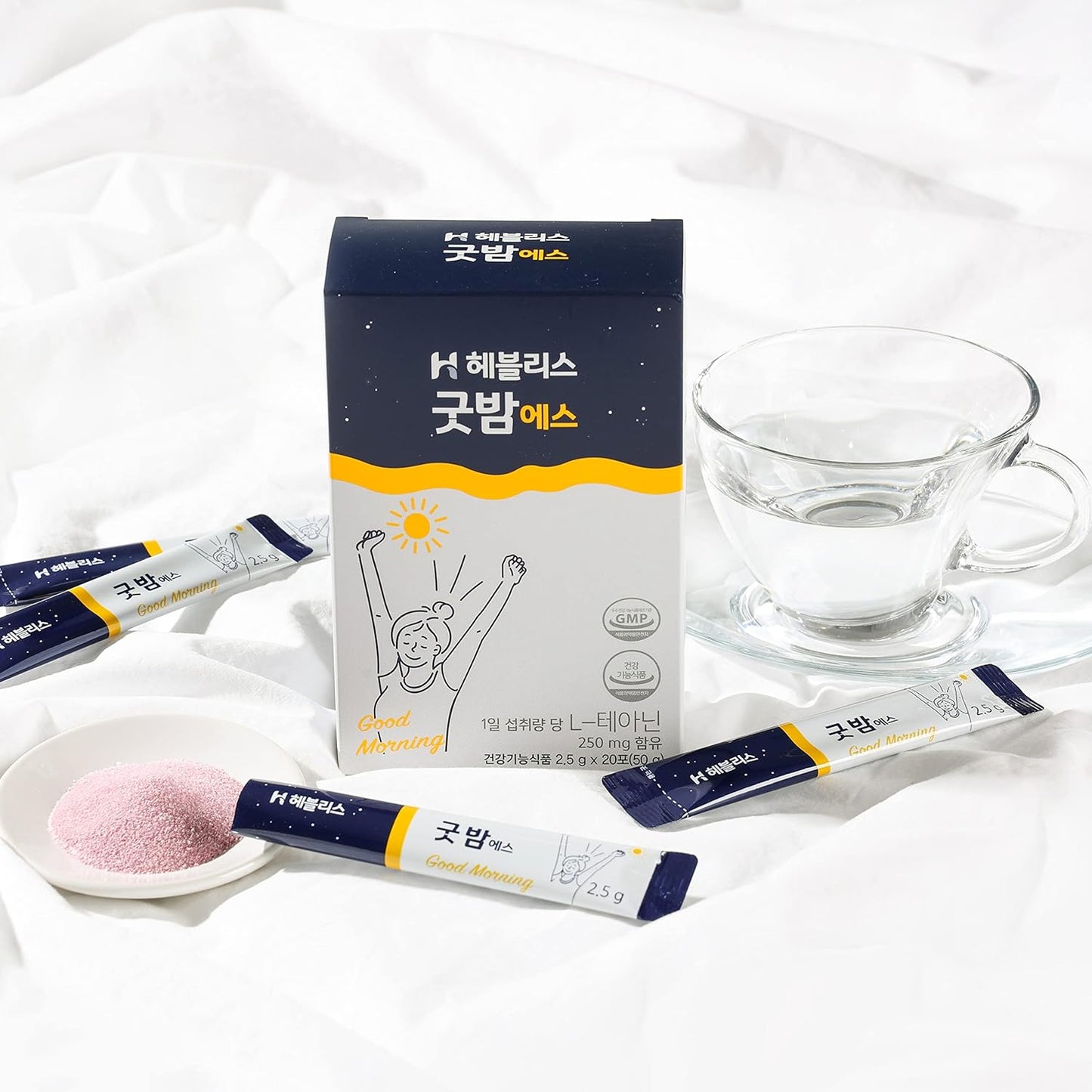 Heblis Good-Night Sticks - Stress Relief & Sleep Supplement with GABA, L-Theanine, and Magnesium