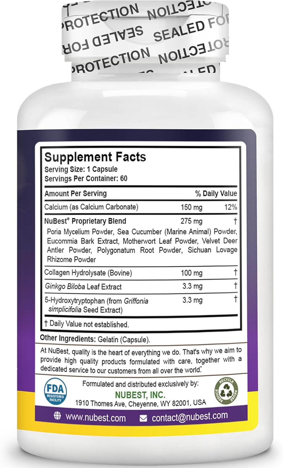Height Growth Supplement for Children and Teens - Advanced Formula for Maximum Height Increase - Includes Calcium, Collagen, and Herbs - Pack of 6