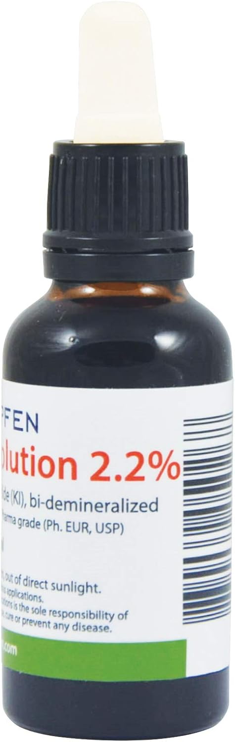 Heiltropfen® 2.2% Lugol's Iodine Solution 1 Fl Oz - Pharmaceutical Grade Ingredients - Made with Iodine and Potassium Iodide - 30 ml