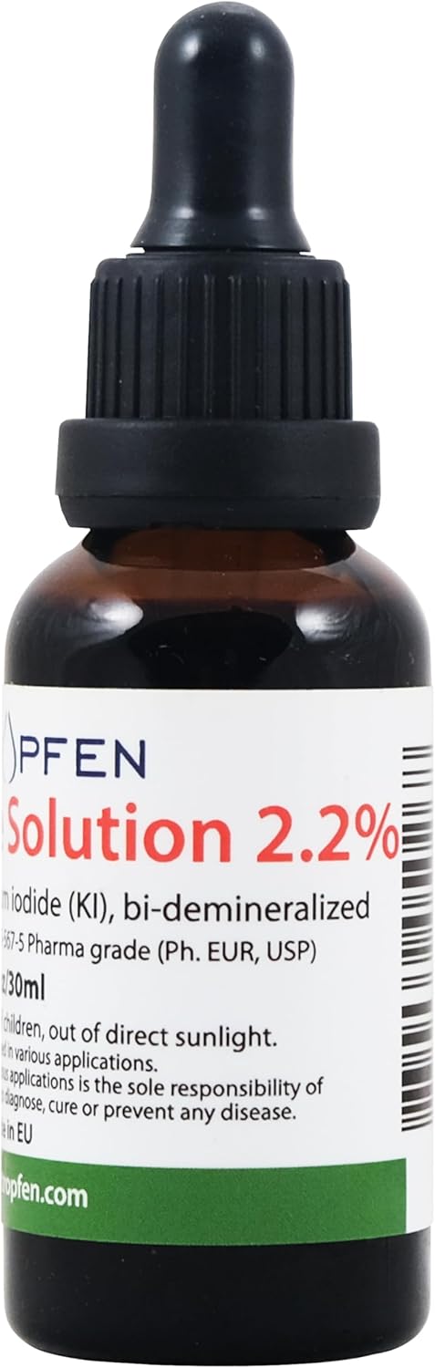 Heiltropfen® 2.2% Lugol's Iodine Solution 1 Fl Oz - Pharmaceutical Grade Ingredients - Made with Iodine and Potassium Iodide - 30 ml