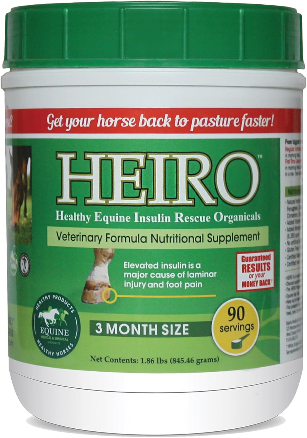 Heiro Equine Horse Insulin Resistant Rescue Organicals - Multiple Day Supply Options