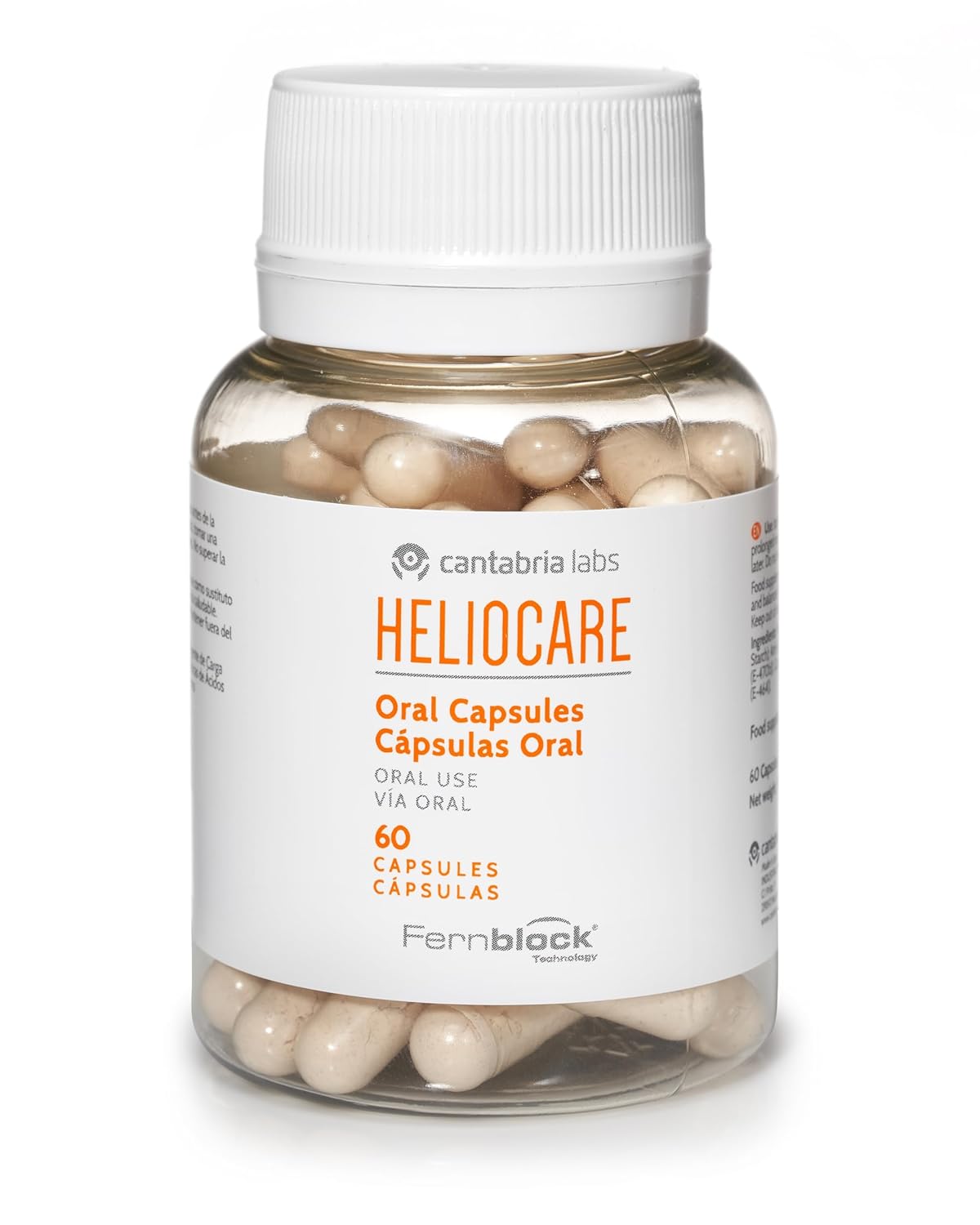 Heliocare Dietary Supplement: Antioxidant-Rich Formula with Polypodium Leucotomos Extract - 60 Veggie Capsules