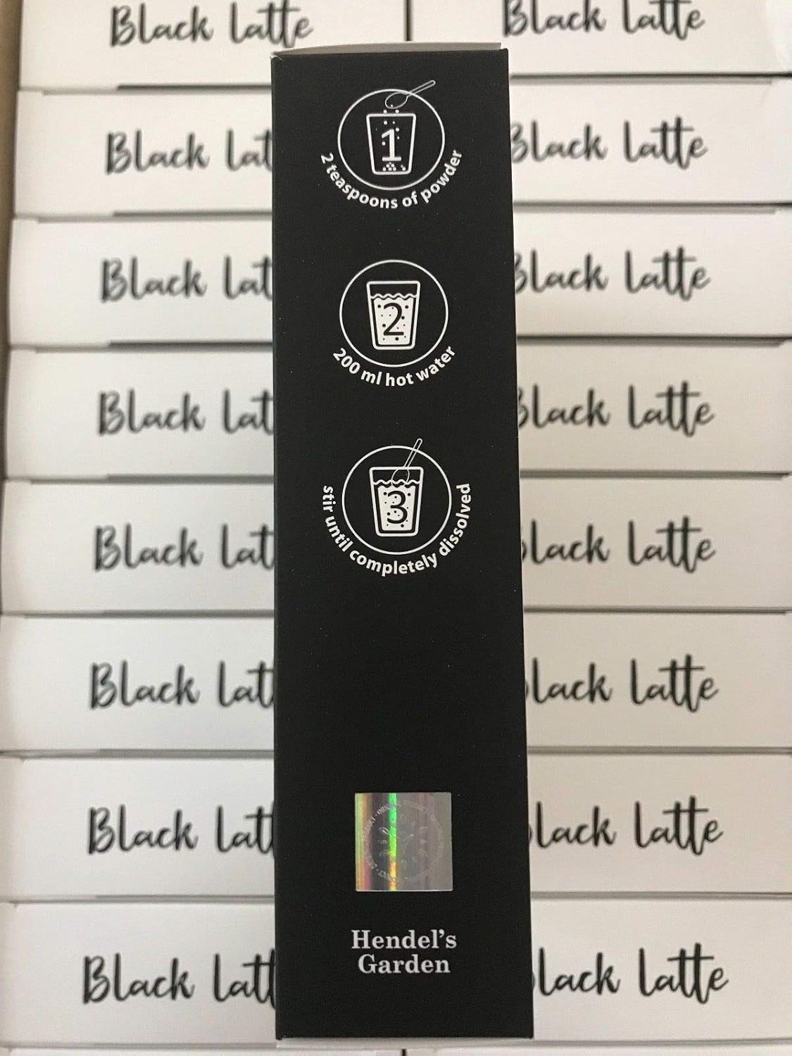 HENDEL LLC Black Charcoal Latte Dry Drink - Detoxifying Black Latte Mix