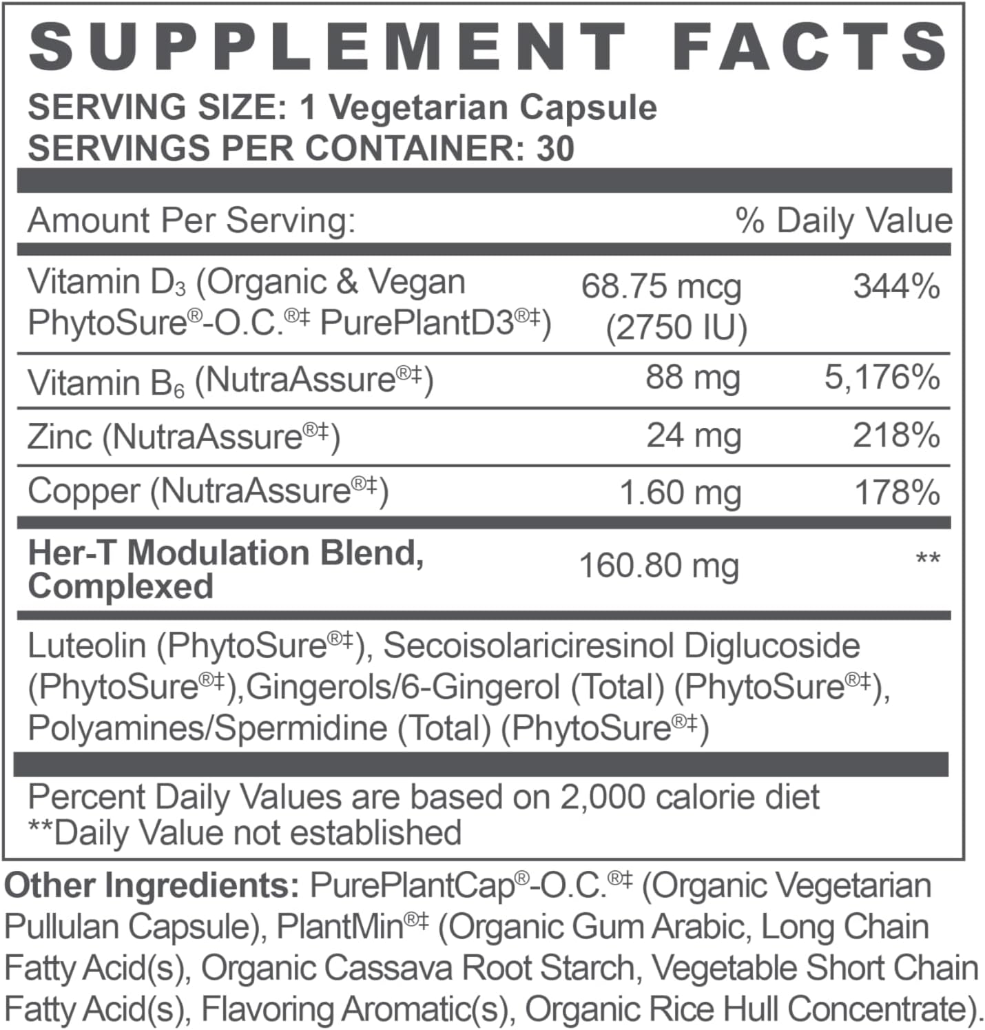 Her-T Testosterone Balance Support for Women - 30 Capsules from bioTE Nutraceuticals