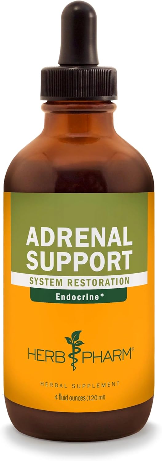 Herb Pharm Adrenal Support Formula with Eleuthero and Licorice Extracts - 4 oz Liquid