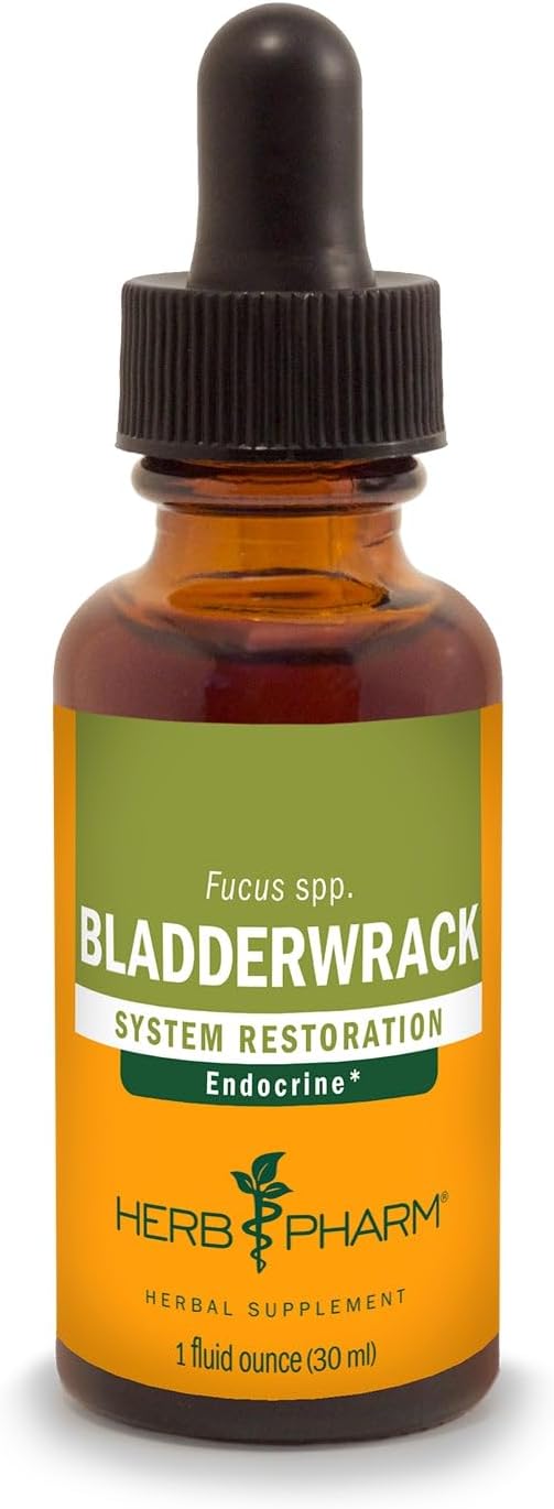 Herb Pharm Bladderwrack Liquid Extract - 1oz Dropper Bottle - Organic Sea Vegetable Supplement