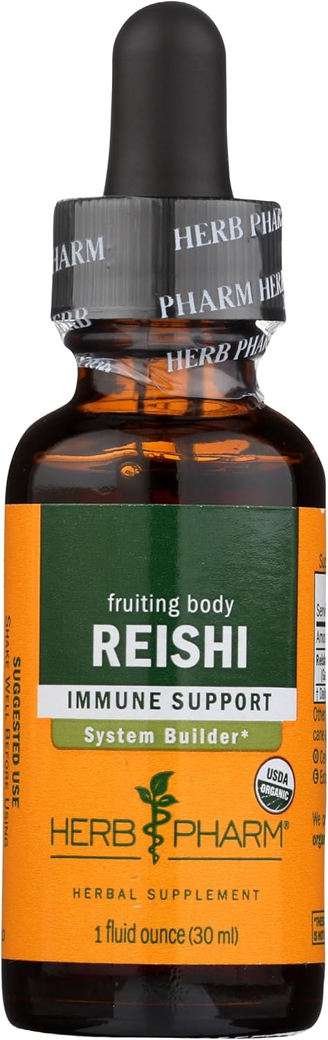 Herb Pharm Reishi Mushroom Extract for Immune System Support - 1 oz