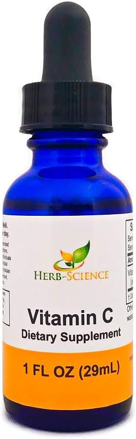 Herb-Science Liquid Vitamin C: High Absorption, Fat-Soluble Antioxidant Supplement for Immune System Support
