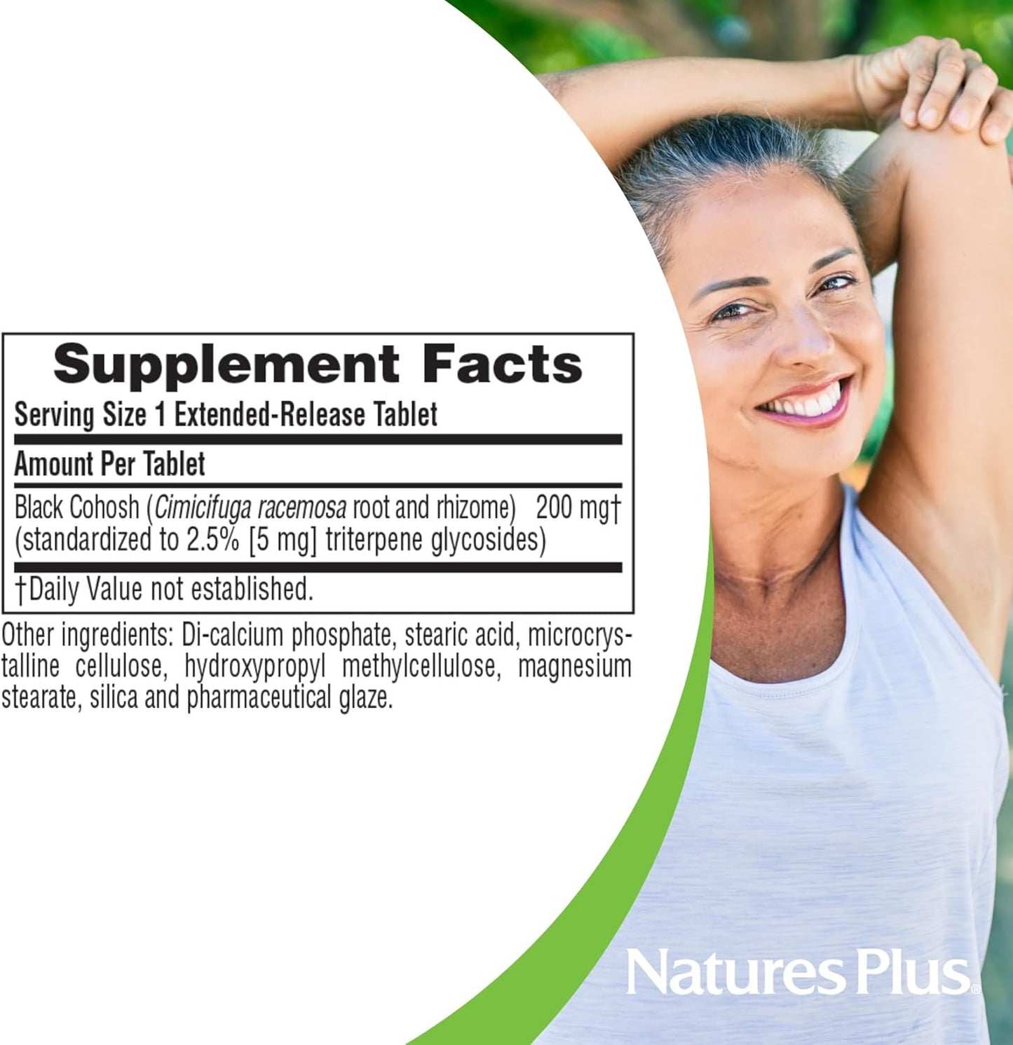 Herbal Actives Black Cohosh Supplement - 200mg, 30 Vegan Tablets - Natural Menopause Relief for PMS & Hot Flashes - Hypoallergenic & Gluten-Free - 30 Servings